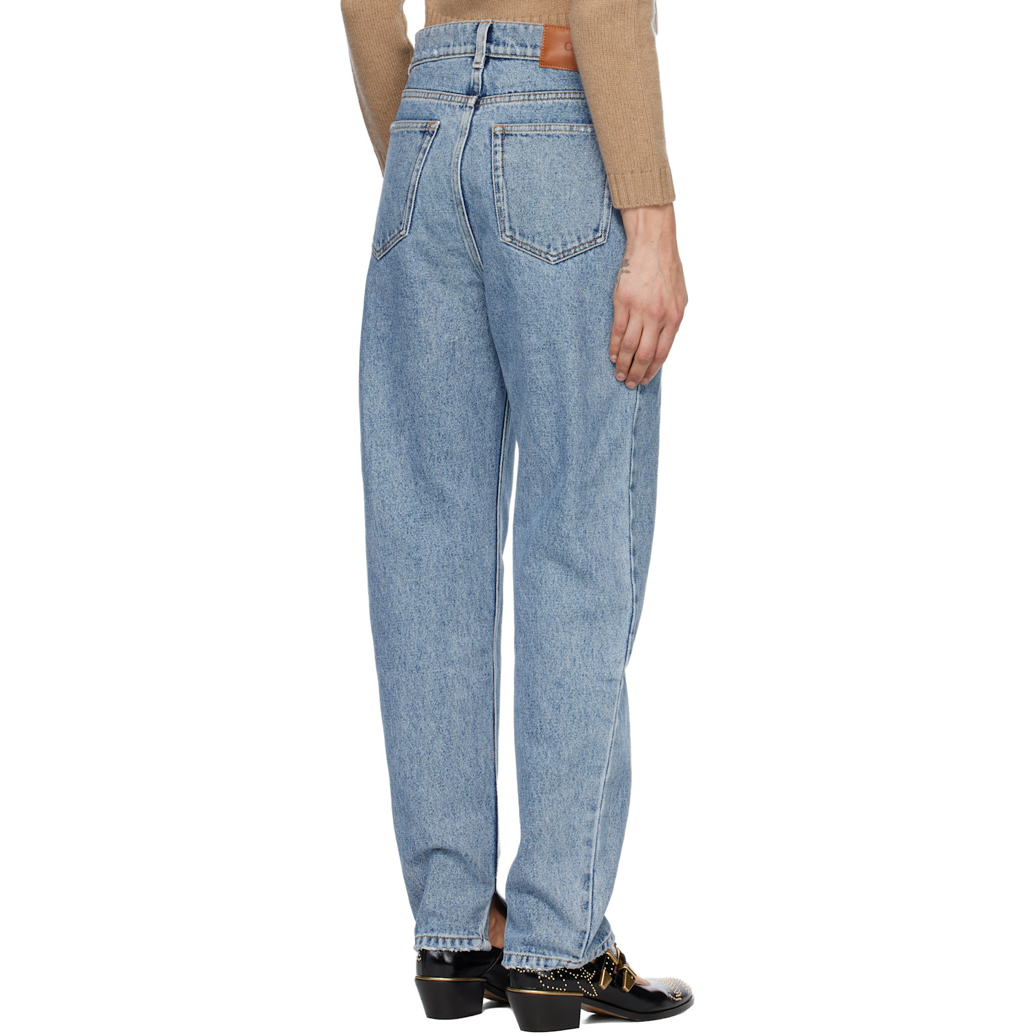  Chloé Blue High-rise Tapered Jeans 
