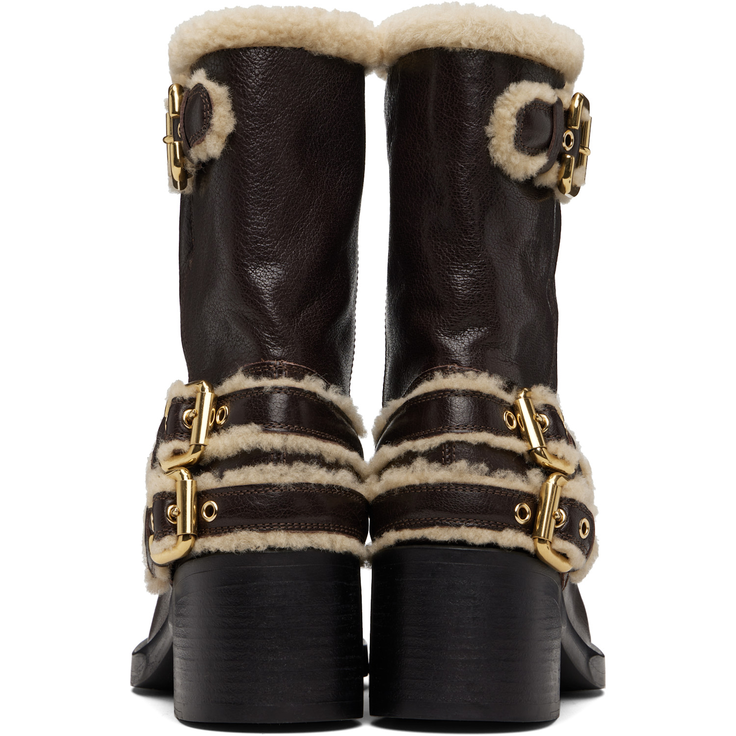  Chloé Brown Dakota Ankle Boots 