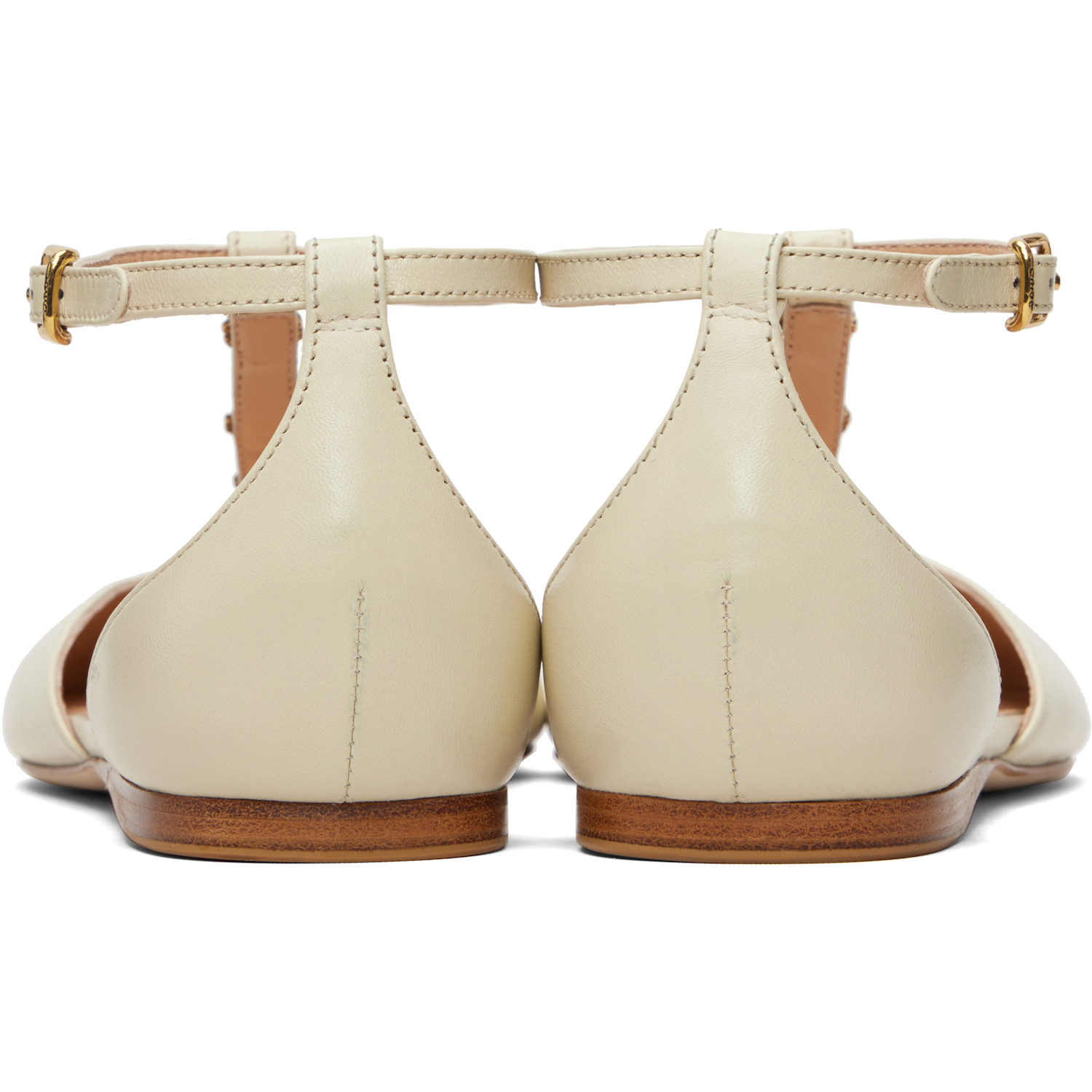  Chloé Off-white Celeste Ballerina Flats 