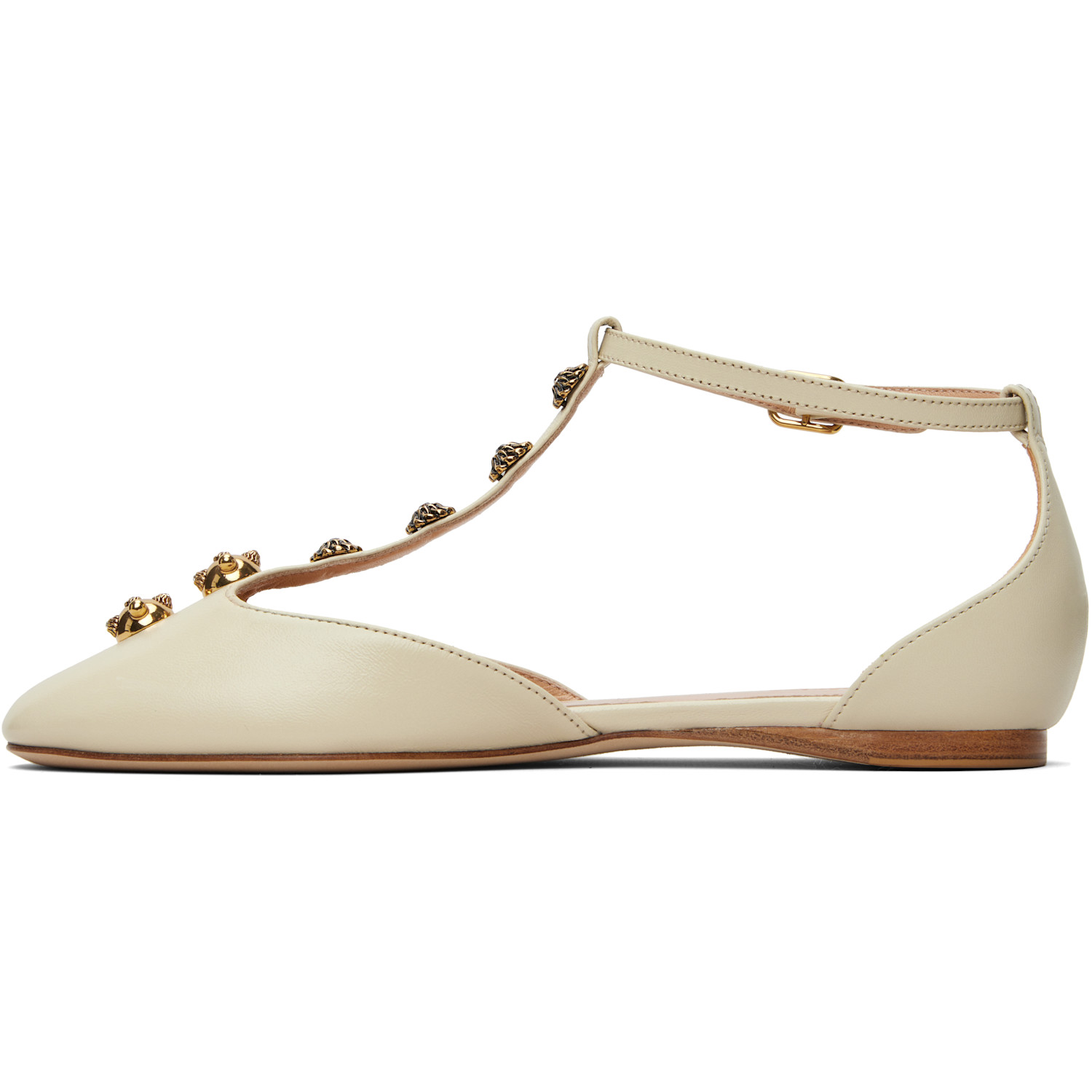  Chloé Off-white Celeste Ballerina Flats 