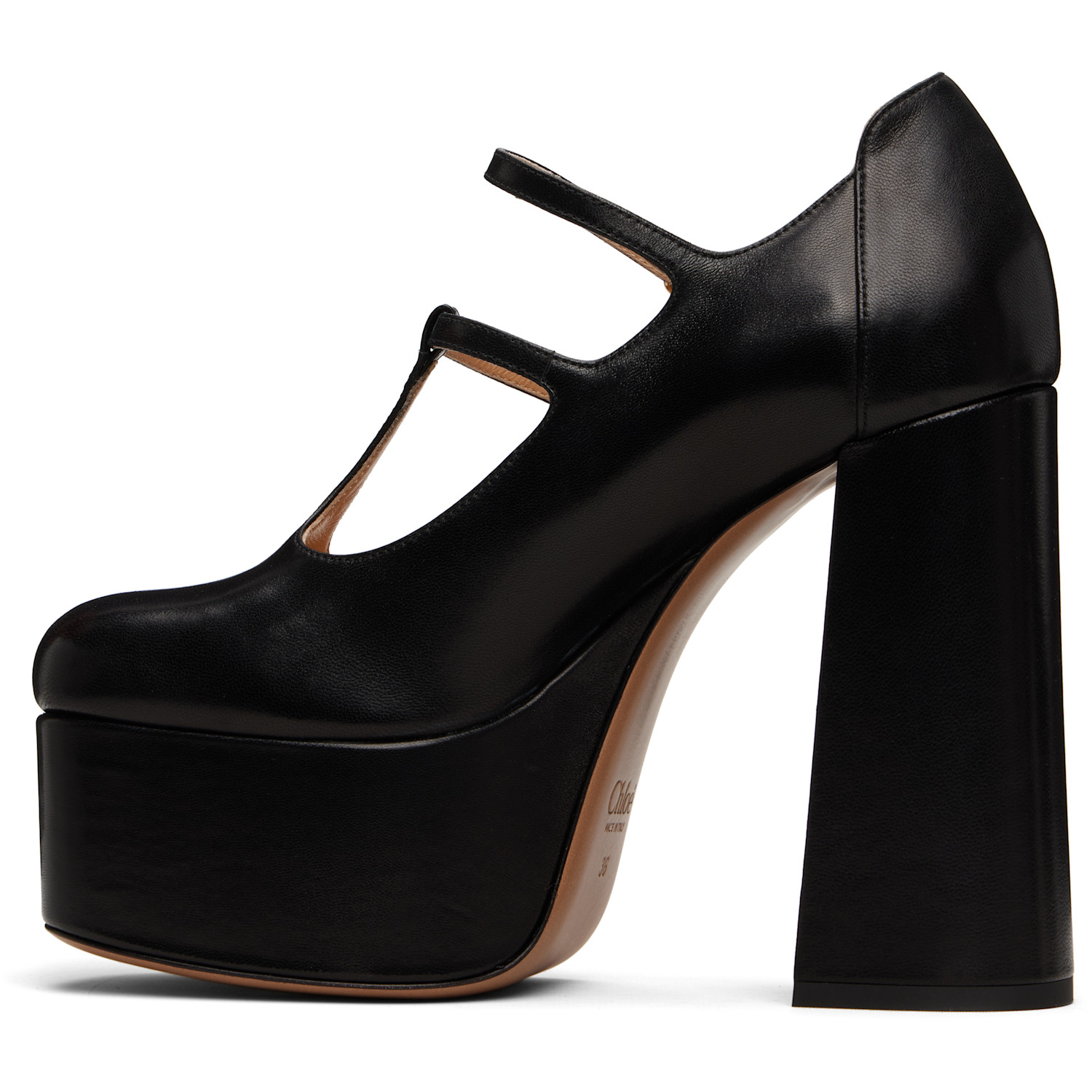  Chloé Black Loti Pump Heels 
