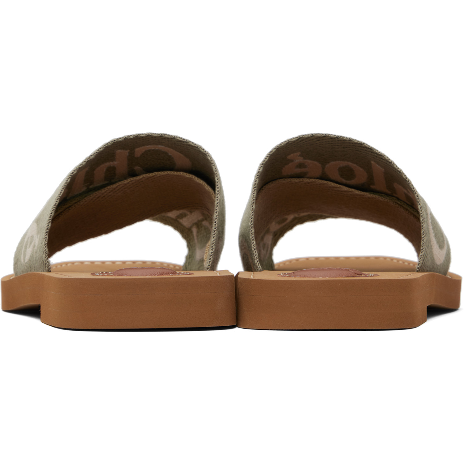  Chloé Green Woody Mule Sandals 