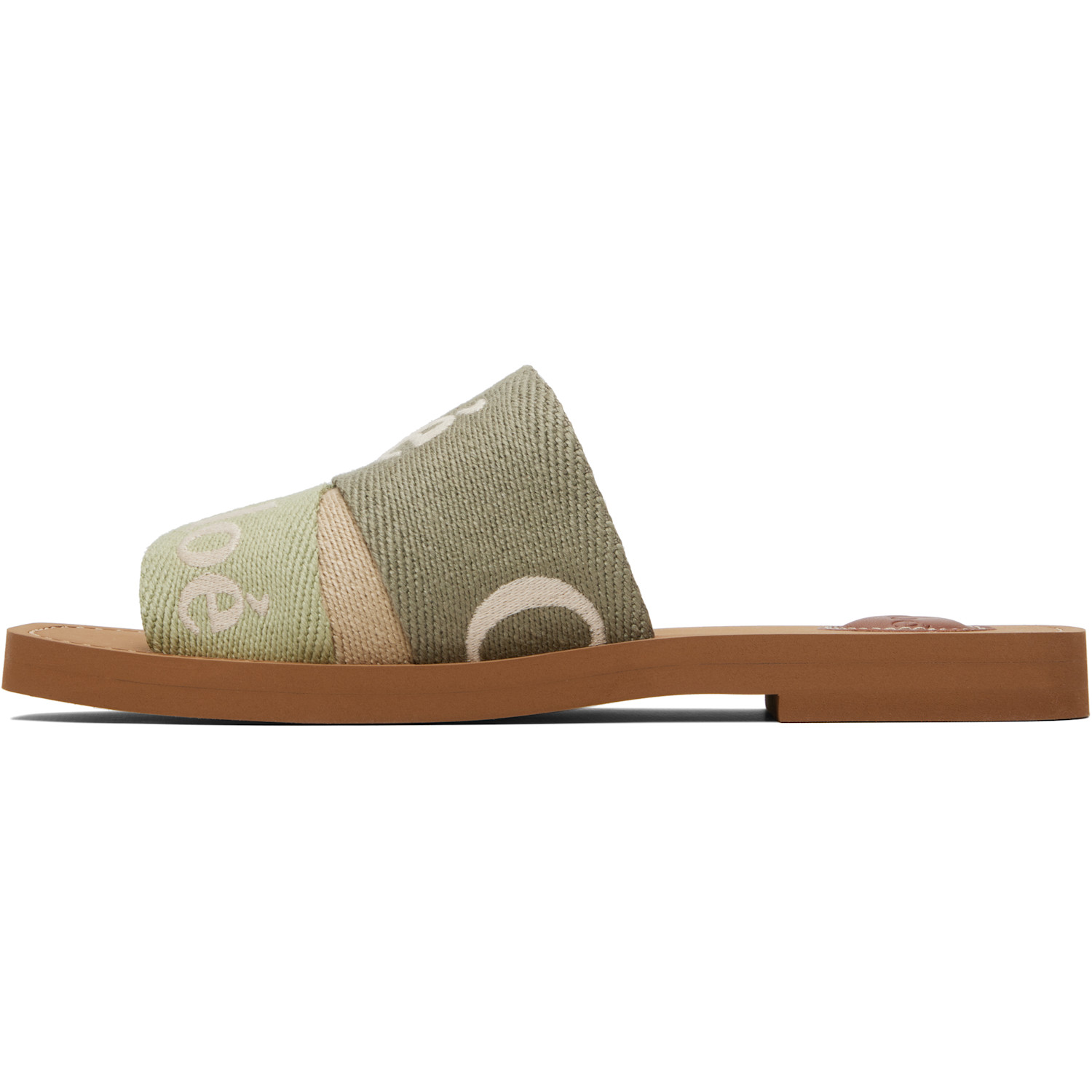  Chloé Green Woody Mule Sandals 