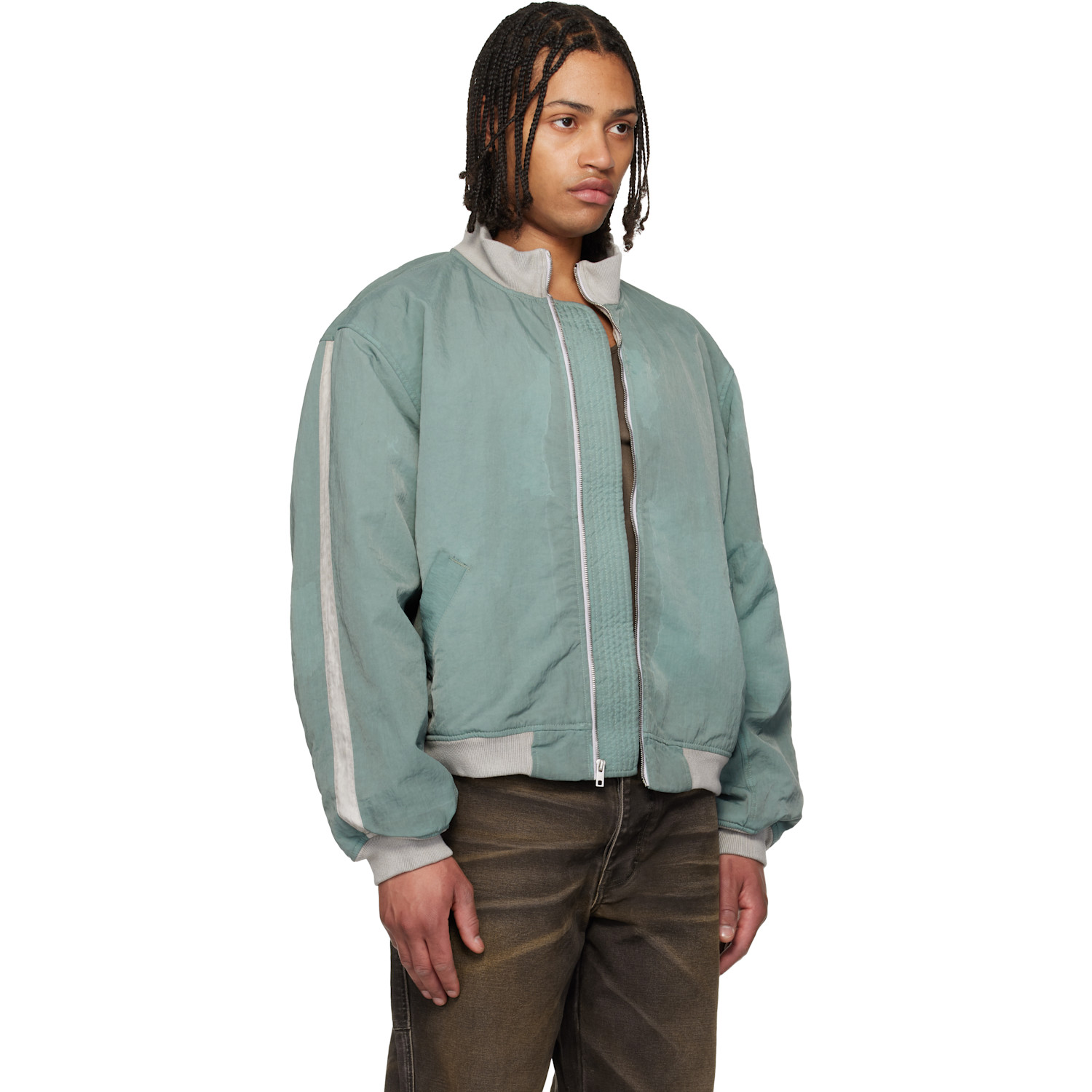  Alexander Digenova Blue Rl-bomber Jacket 