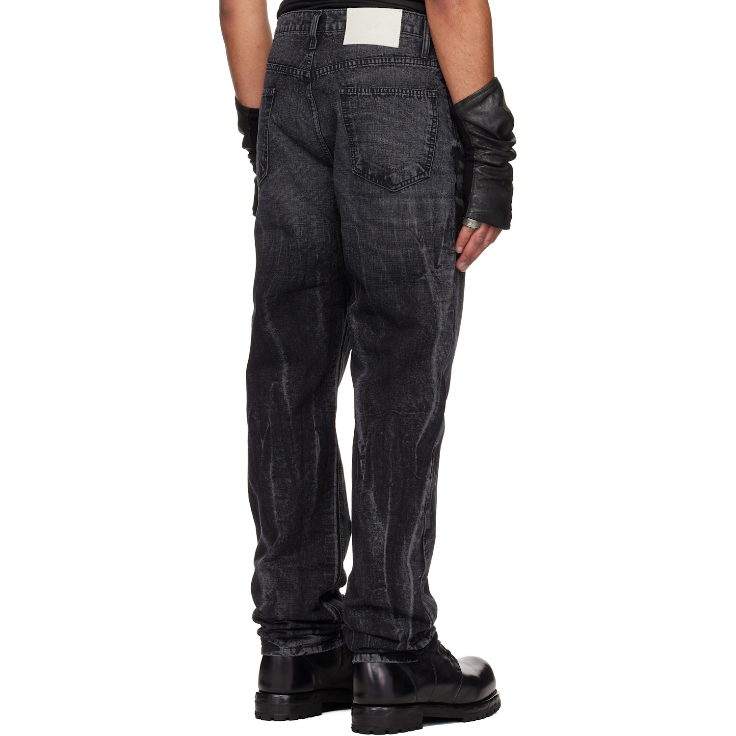  Alexander Digenova Black Classic Straight Leg Jeans 