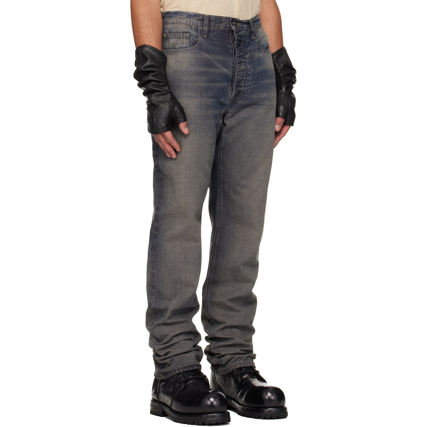  Alexander Digenova Navy Classic Straight Leg Jeans 