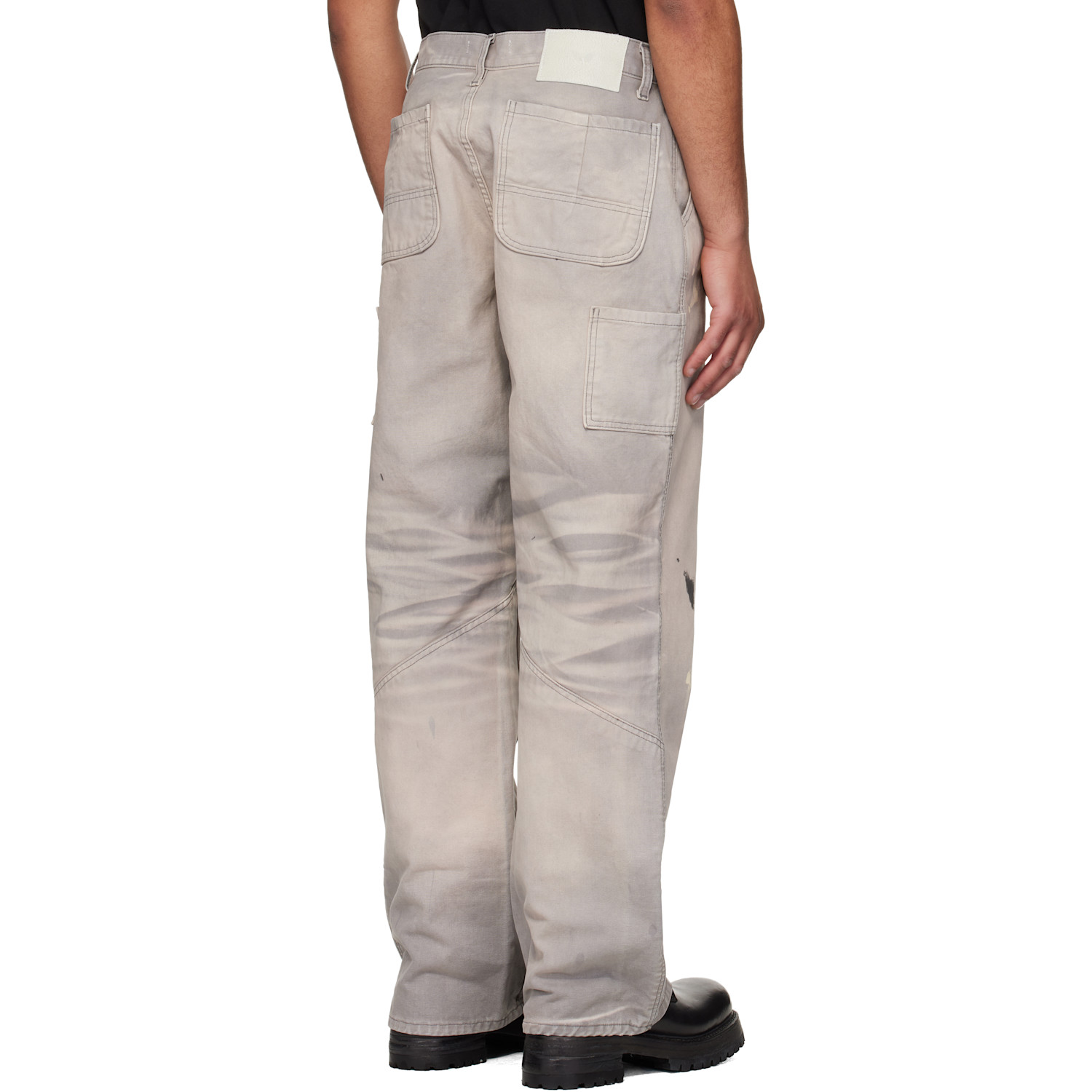  Alexander Digenova Gray Underground Painter Trousers 