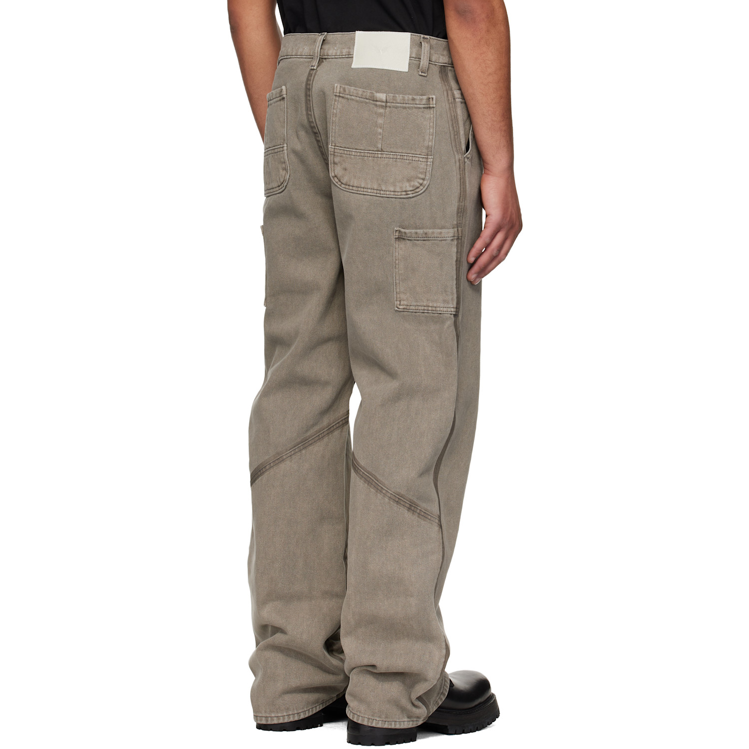  Alexander Digenova Gray Underground Taped Seam Trousers 