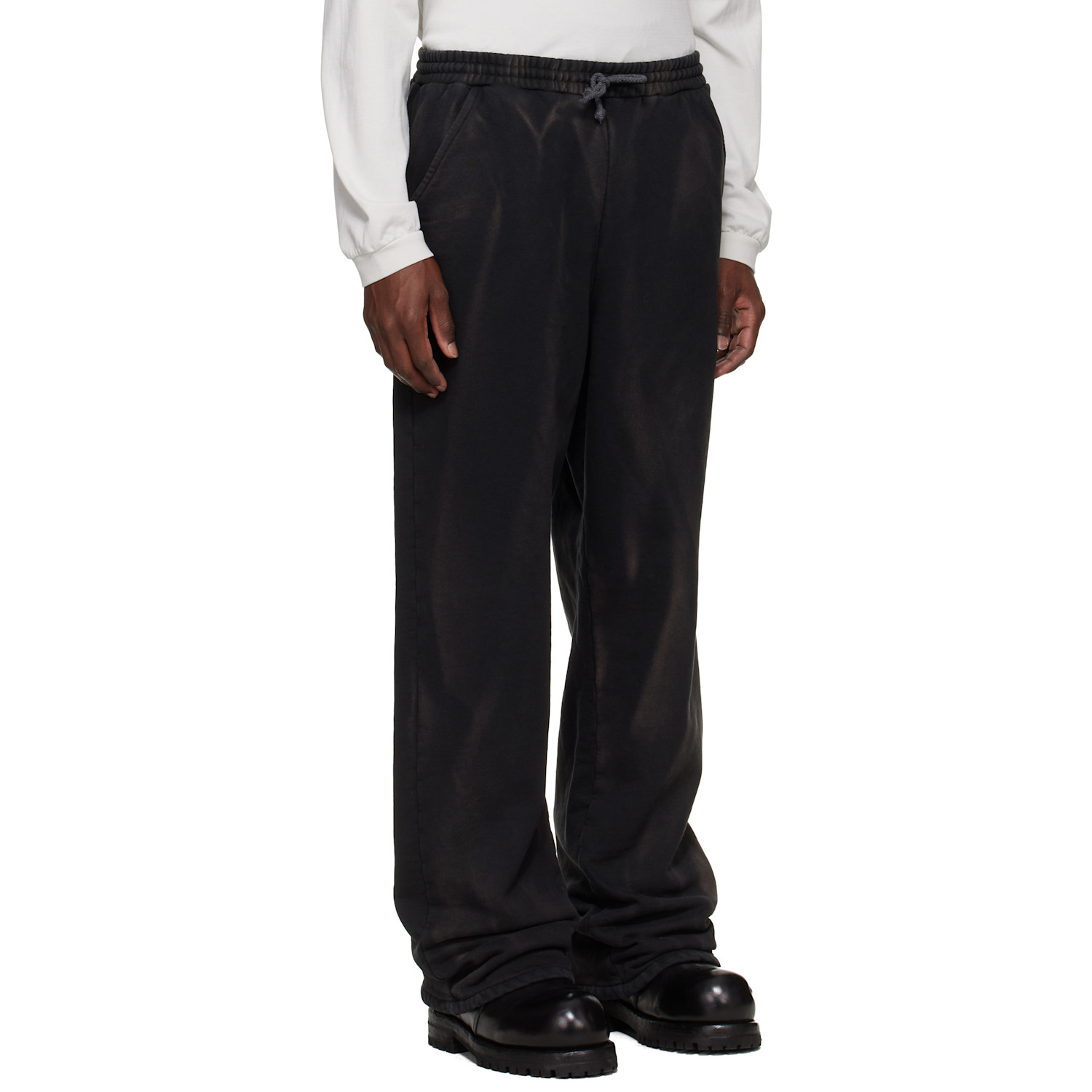 Alexander Digenova Black Trashed Sweatpants 