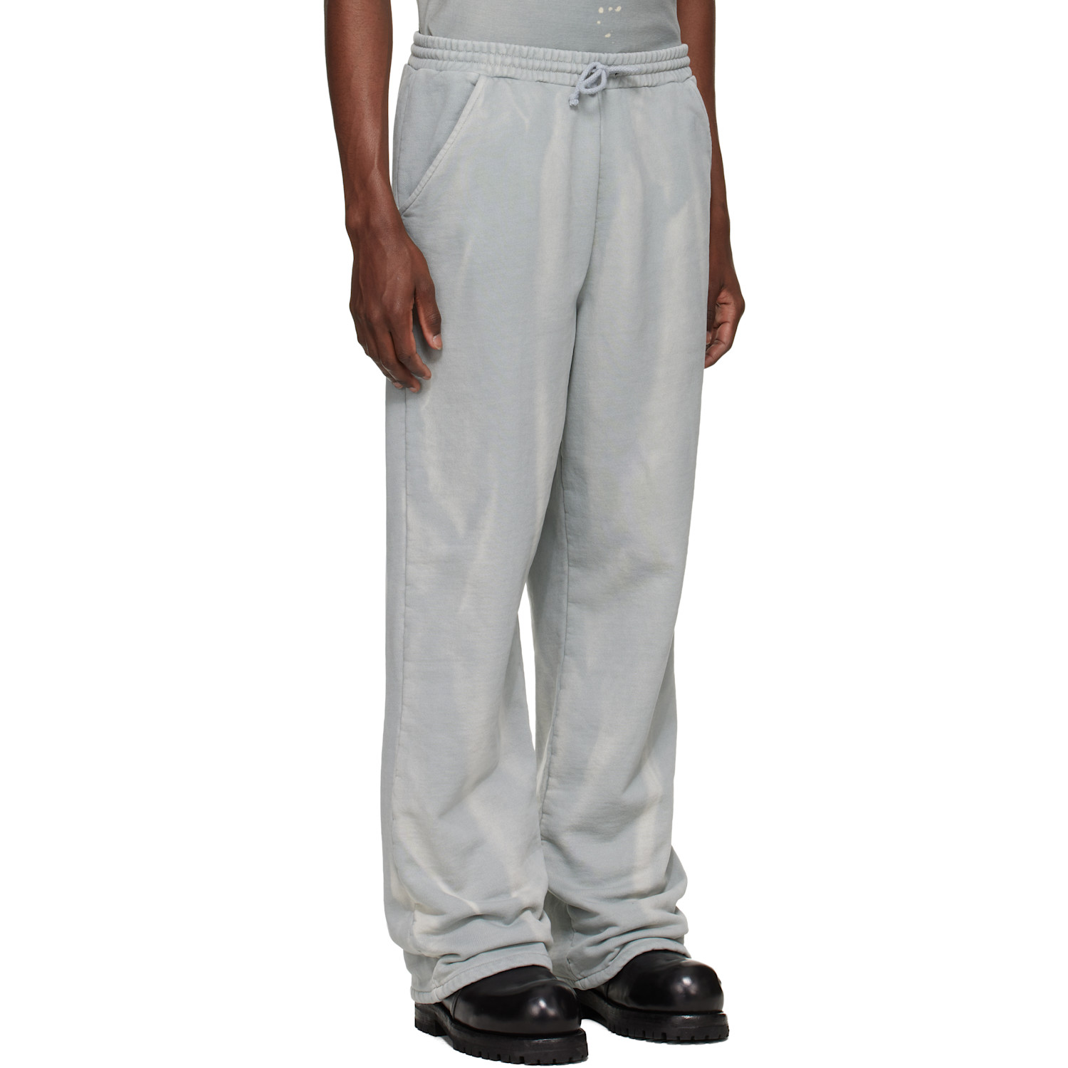  Alexander Digenova Blue Trashed Sweatpants 
