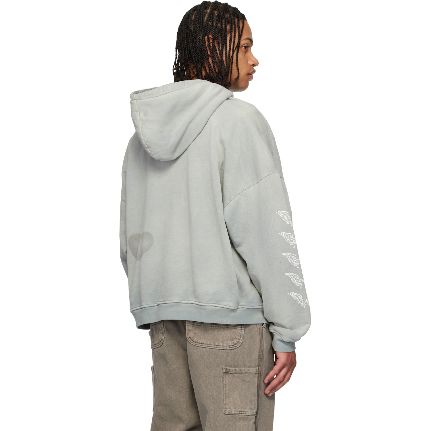  Alexander Digenova Gray Logo Hoodie 