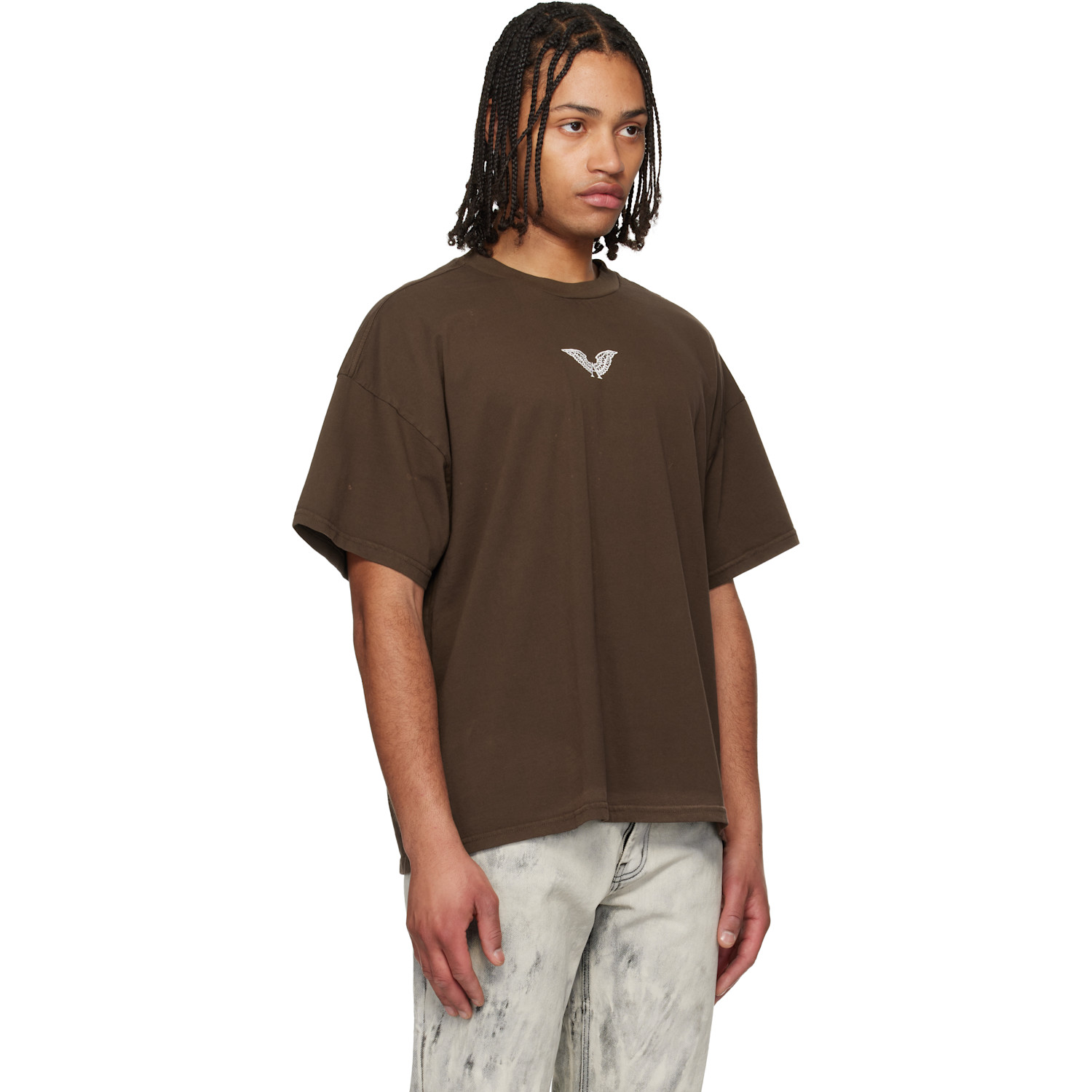  Alexander Digenova Brown Logo Inside Out T-shirt 
