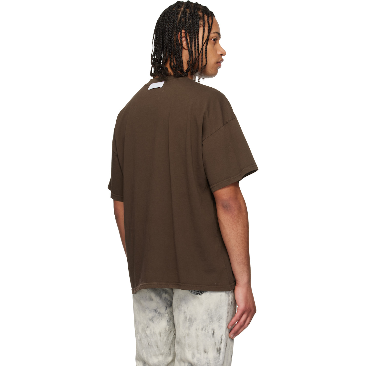  Alexander Digenova Brown Logo Inside Out T-shirt 