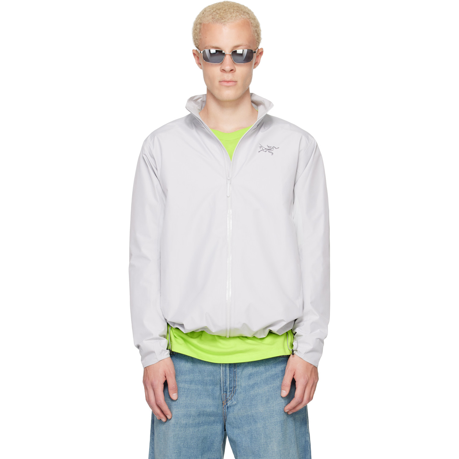 Arc'teryx Gray Solano Jacket In White