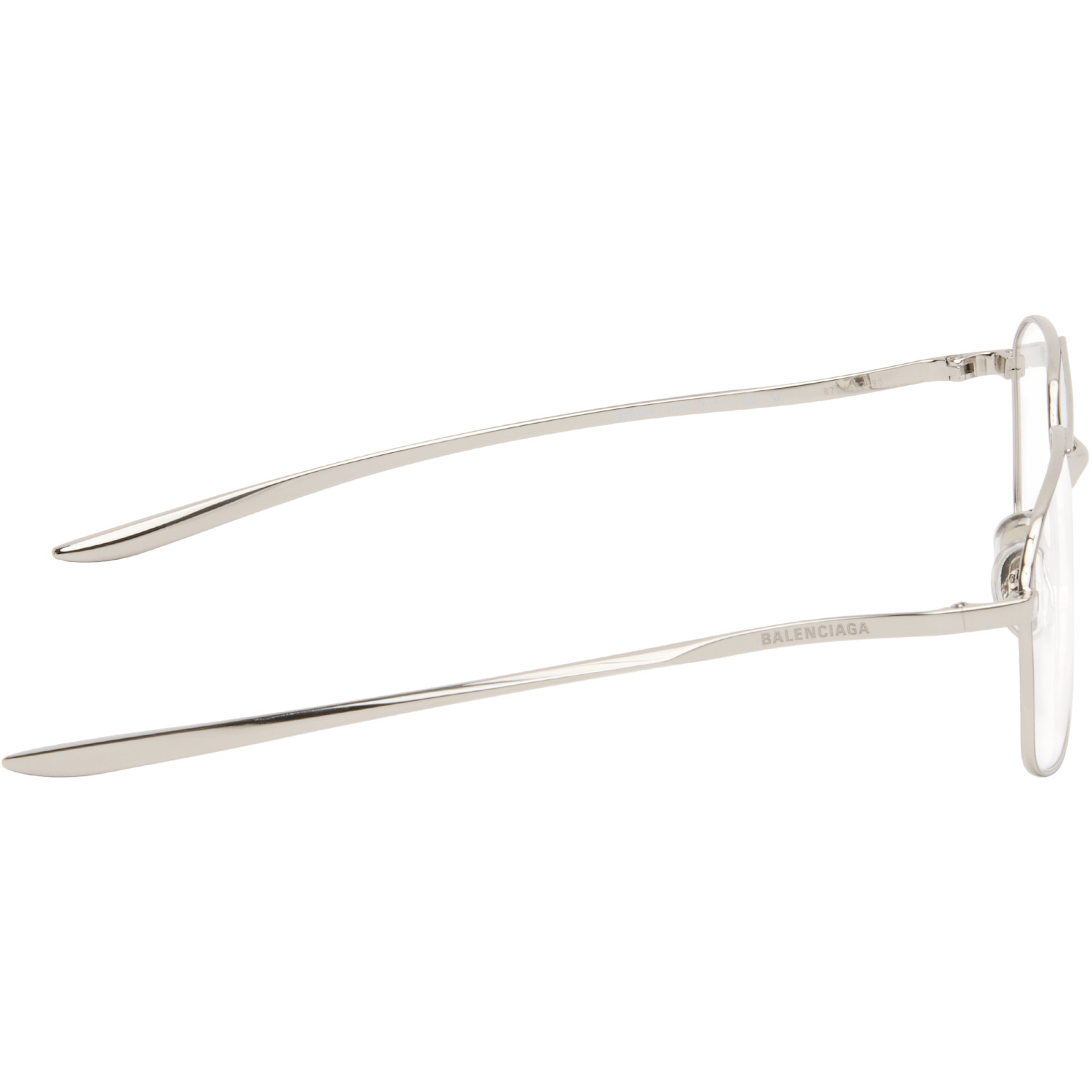  Balenciaga Silver Monday Everyday Optical Frame Glasses 