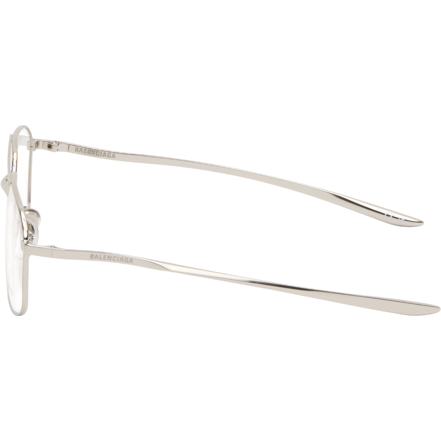  Balenciaga Silver Monday Everyday Optical Frame Glasses 