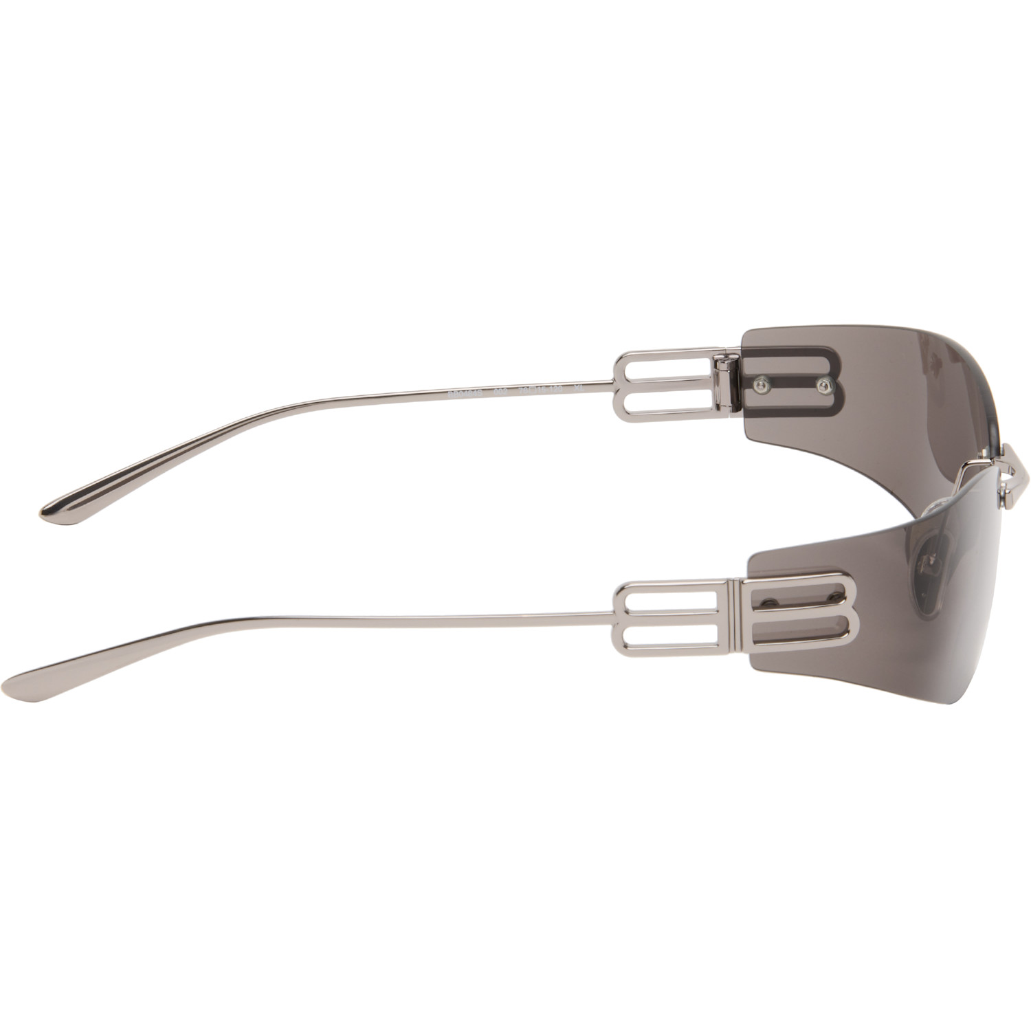  Balenciaga Gunmetal Gossip D-frame Sunglasses 