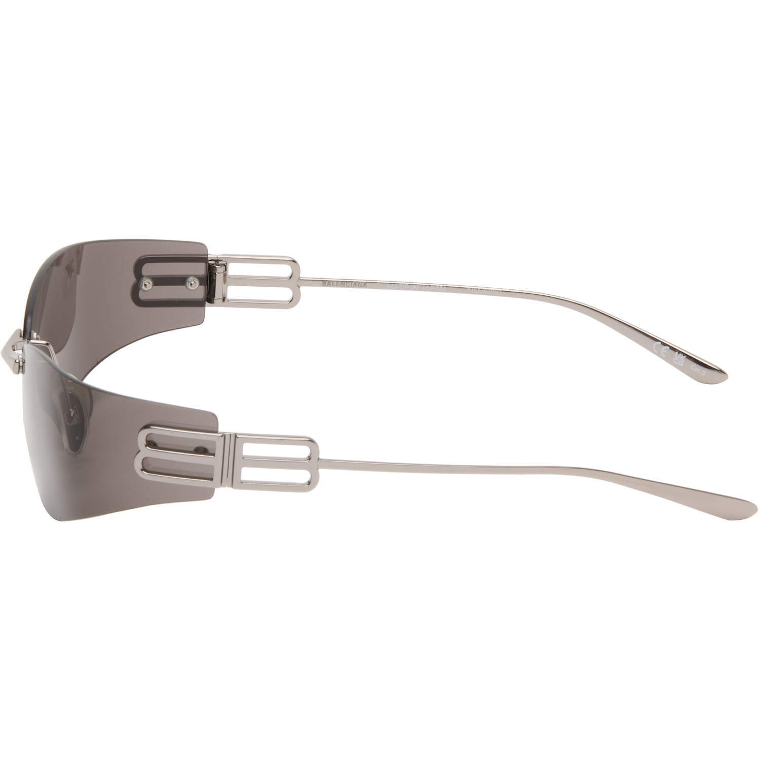  Balenciaga Gunmetal Gossip D-frame Sunglasses 