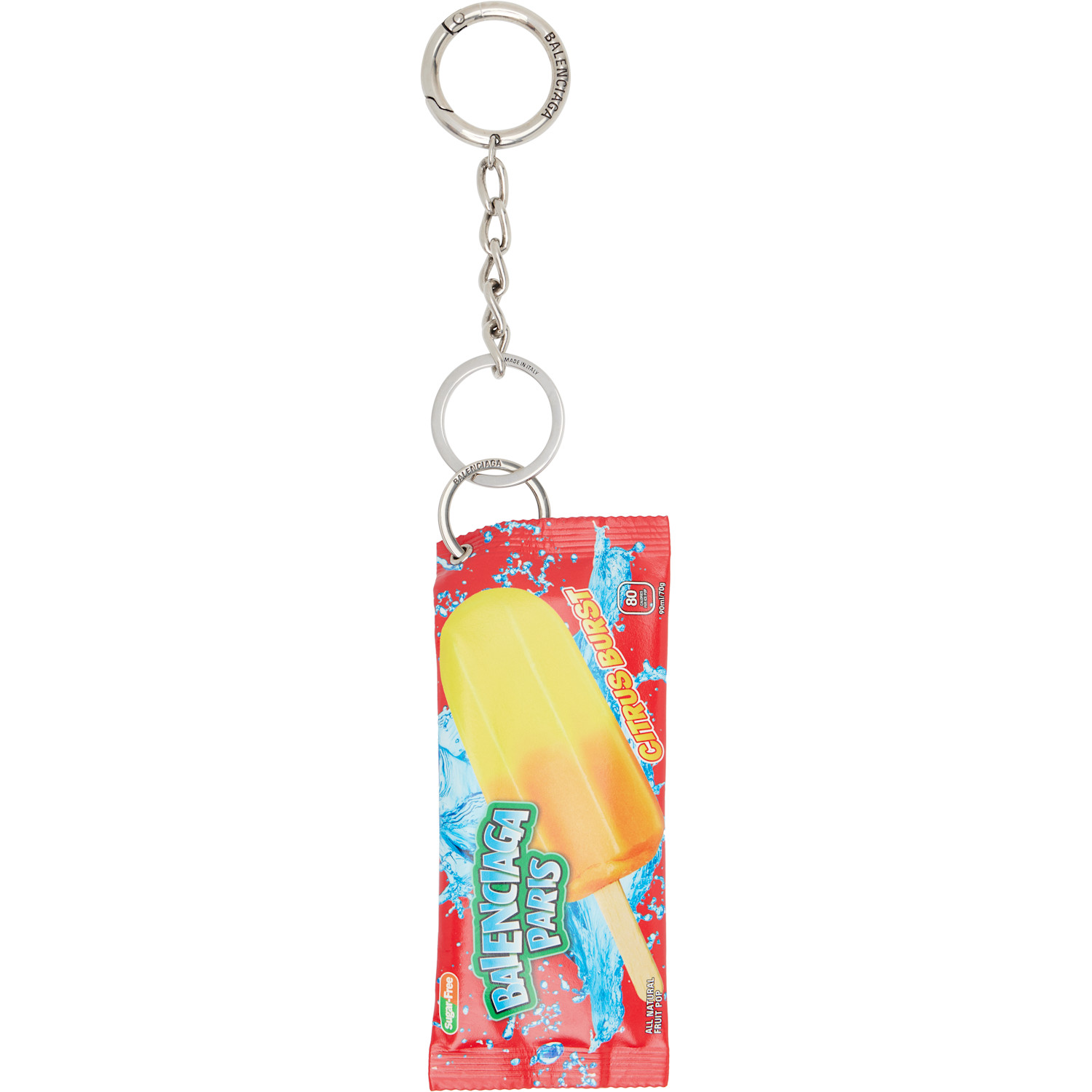 Balenciaga Multicolor Snack Pouch Charm Keychain