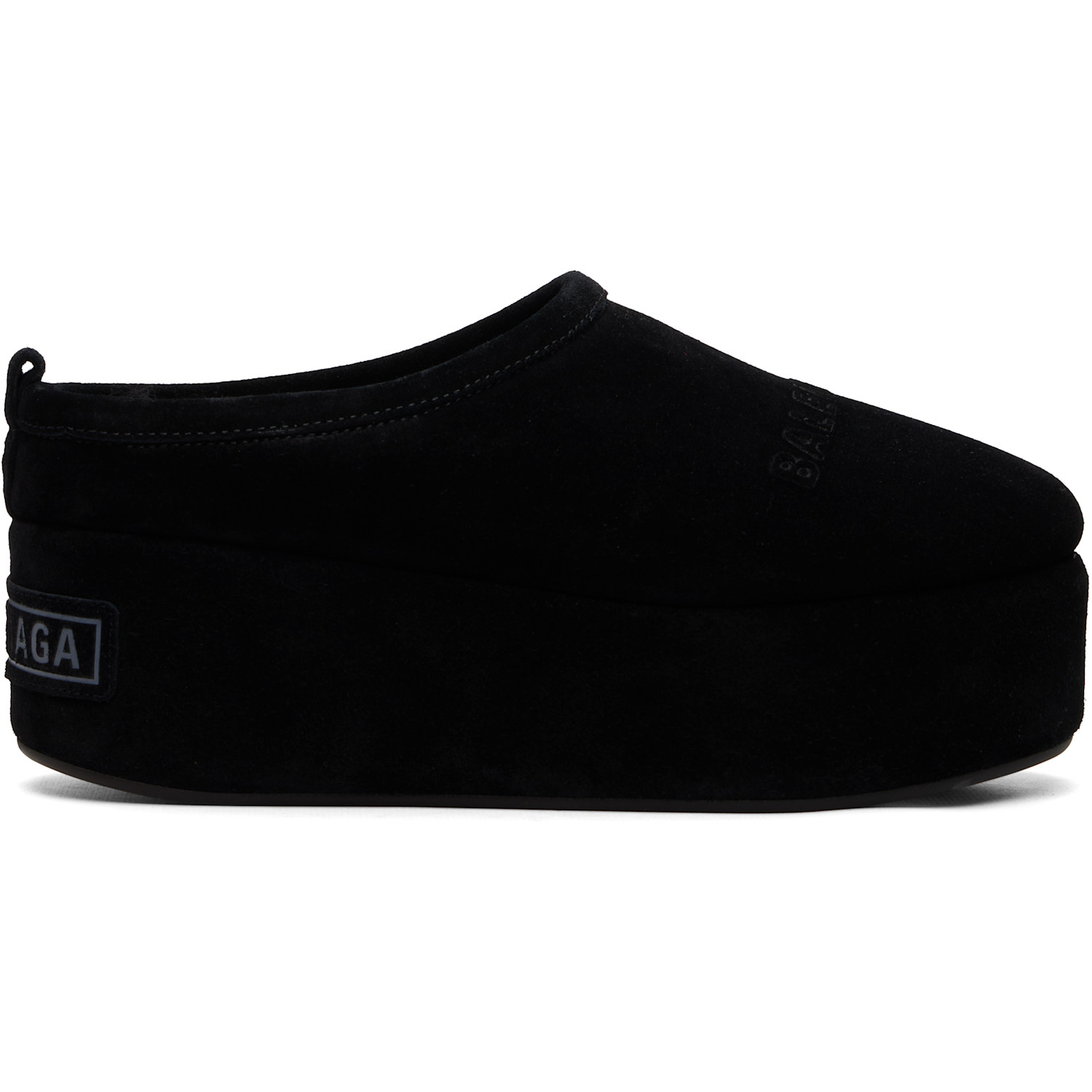 Balenciaga Black Alaska Soft Platform Loafers