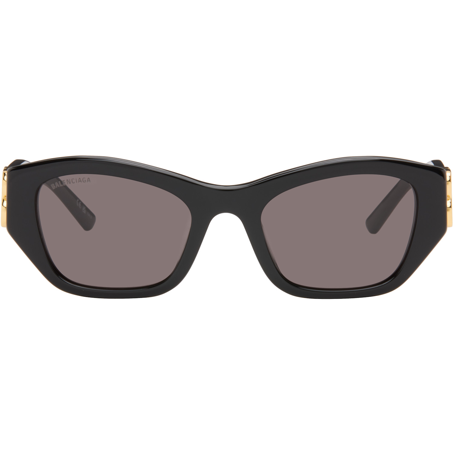 Balenciaga Black BB Square Sunglasses