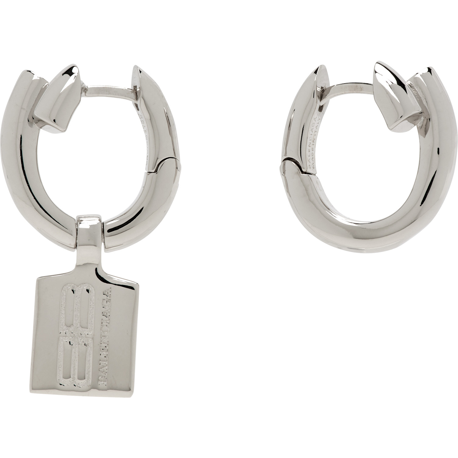 Balenciaga Saint-Germain Tag Earrings