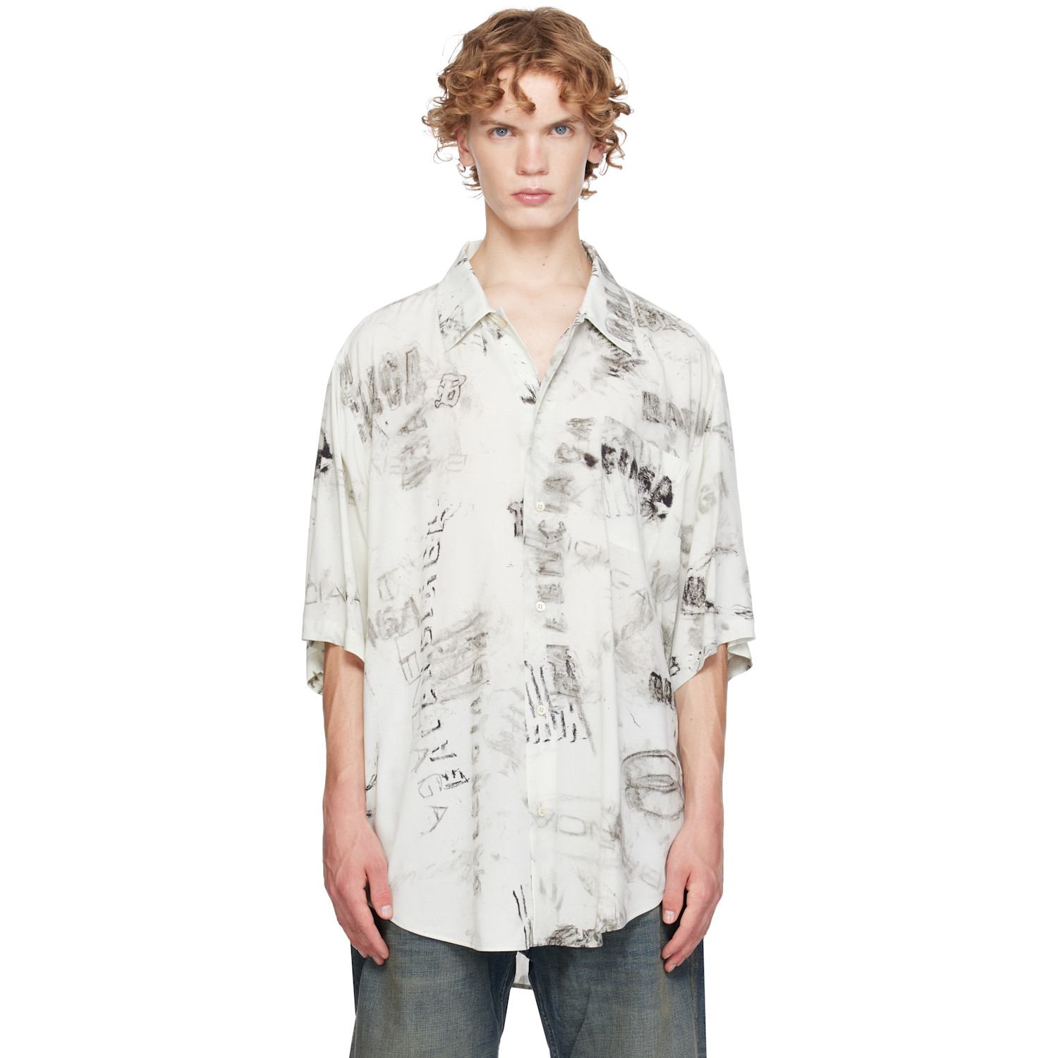 Balenciaga Off-White S/S Minimal Shirt