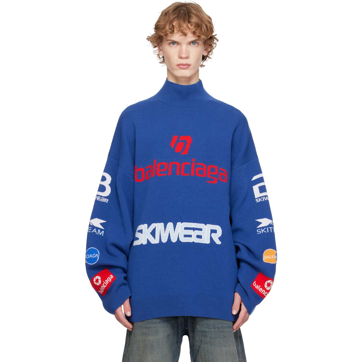 Balenciaga Blue L/S Turtleneck
