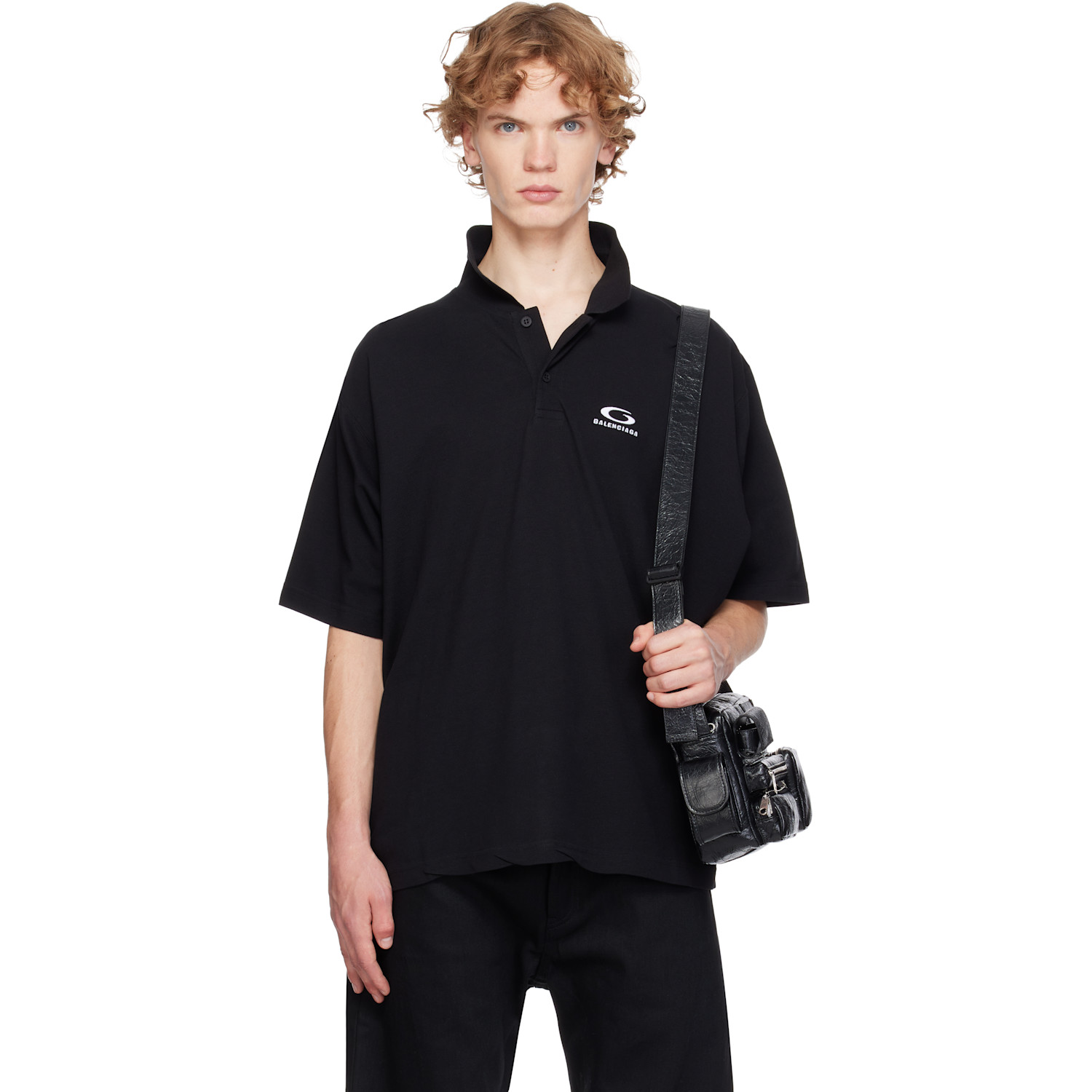 Balenciaga Black Laurel Classic Regular Polo
