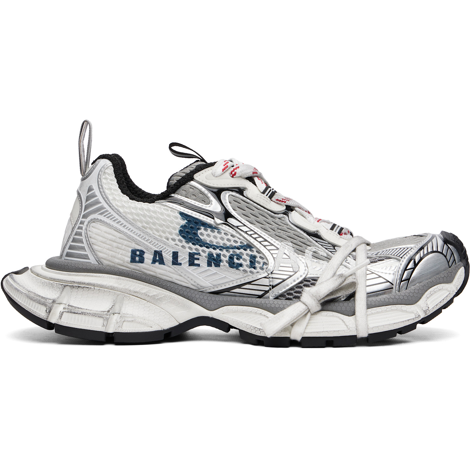 Balenciaga Gray 3XL Split Logo Sneakers