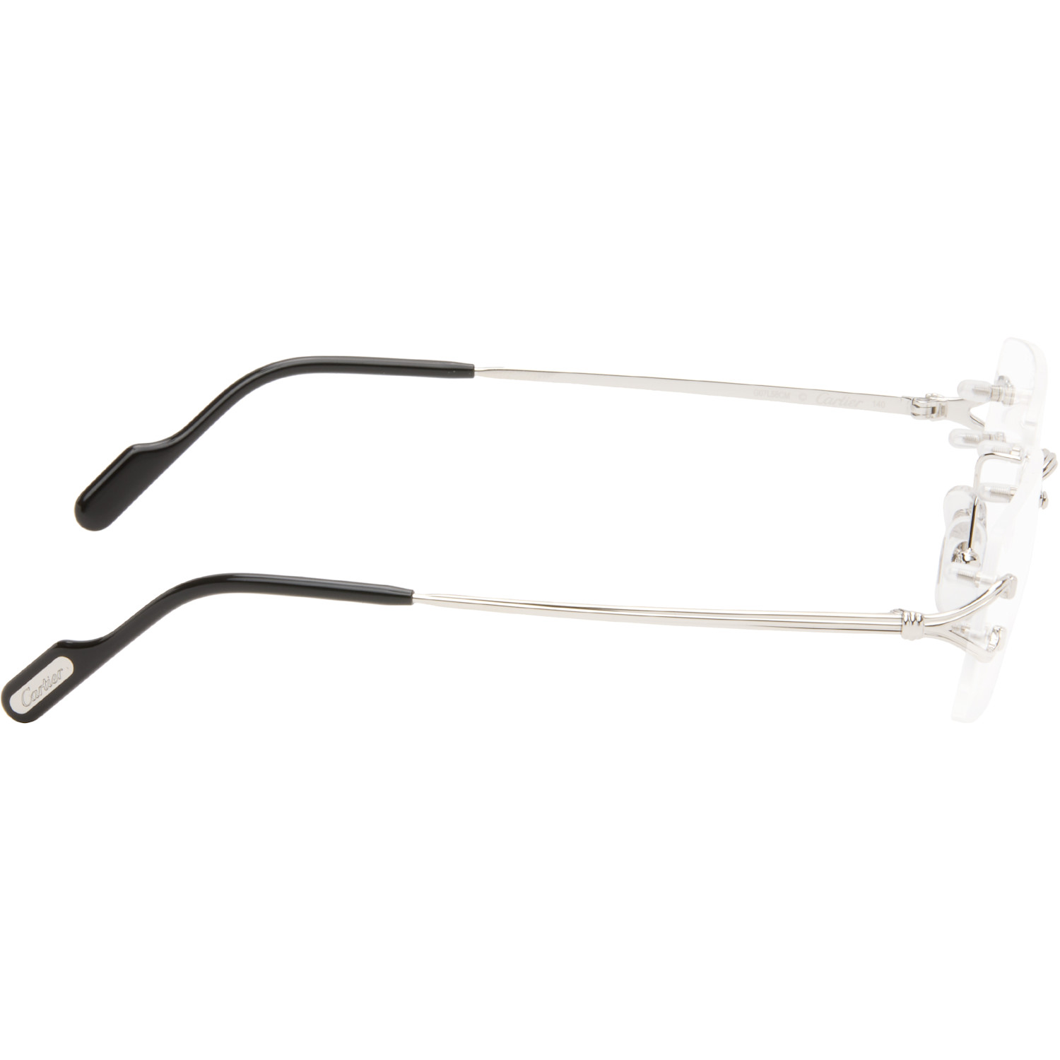  Cartier Silver 'signature C De Cartier' Glasses 