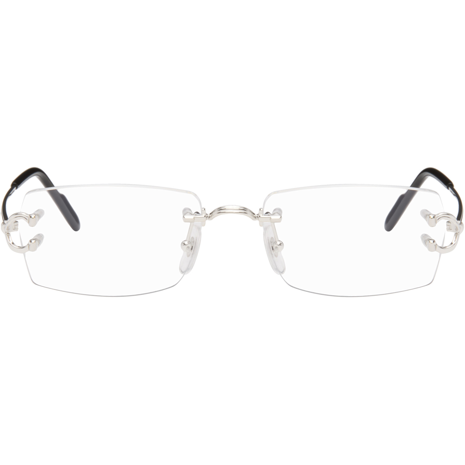 Cartier Silver 'Décor C Classique de Cartier' Glasses