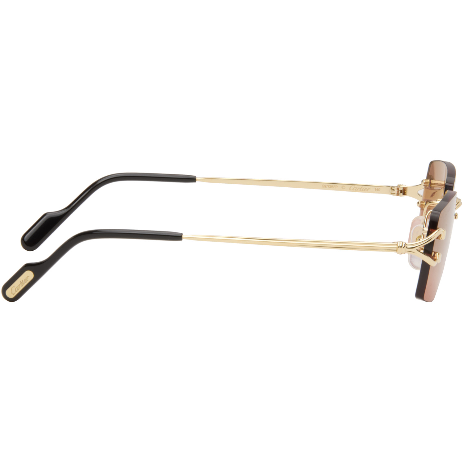  Cartier Gold Core Range Signature C Sunglasses 
