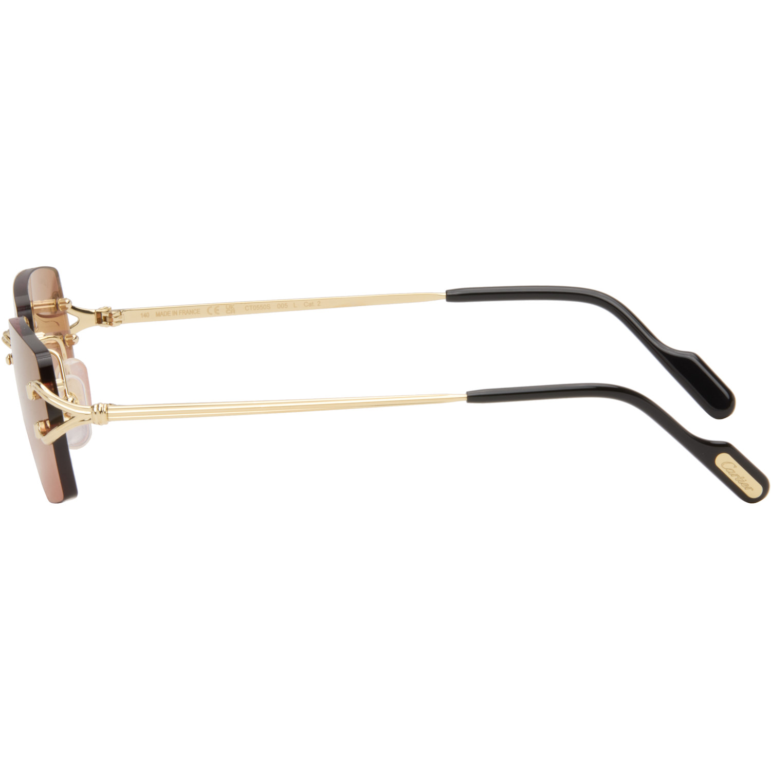  Cartier Gold Core Range Signature C Sunglasses 