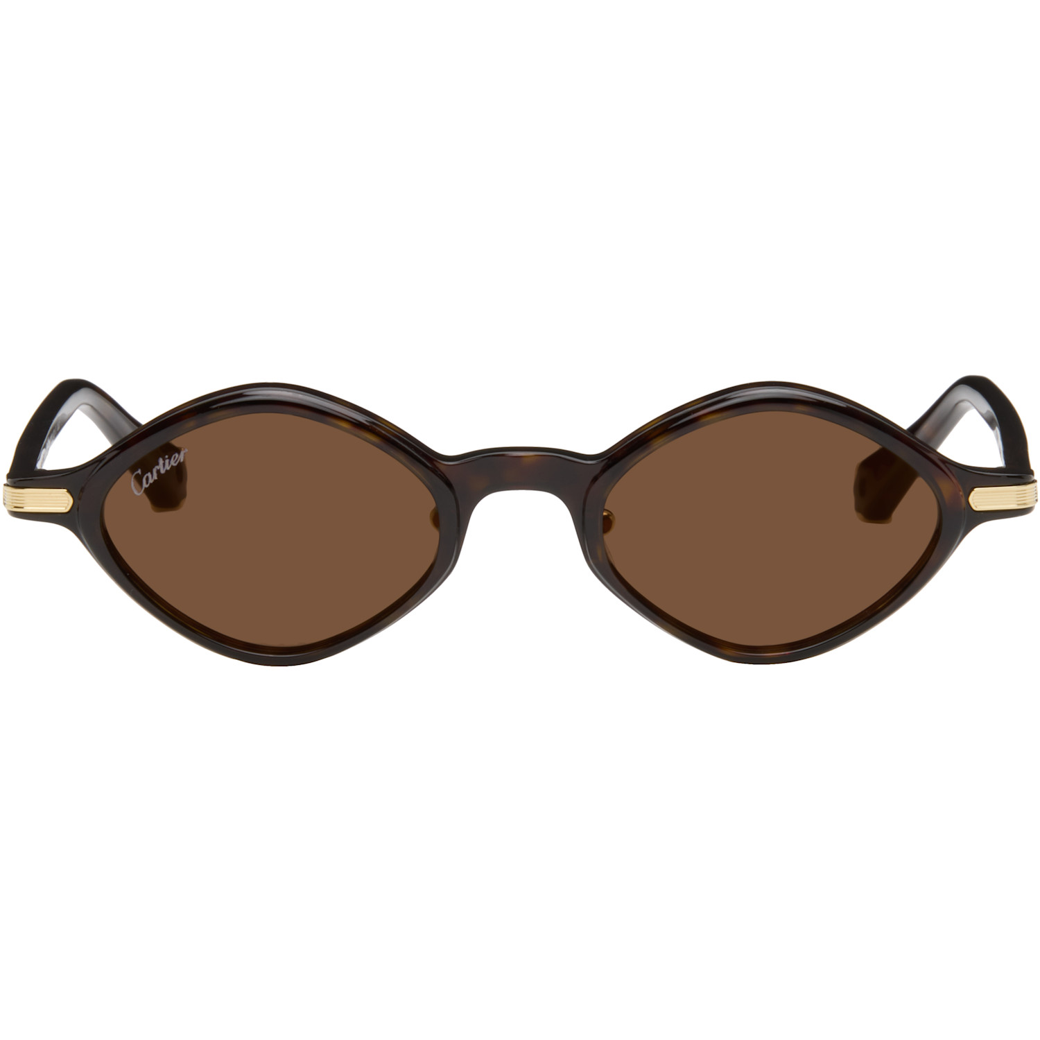 Cartier Brown 'Première de Cartier' Sunglasses
