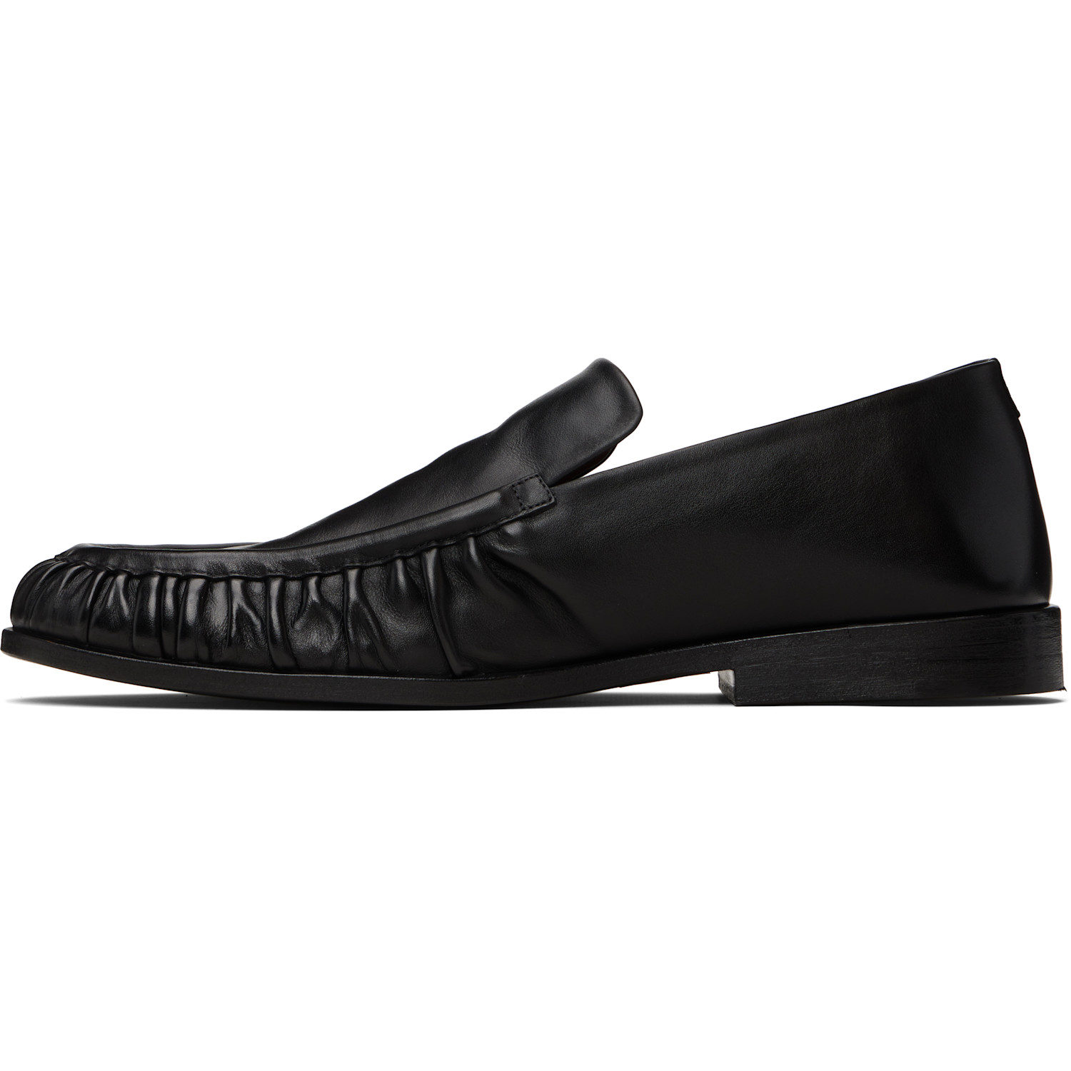  Marsèll Black Mocassino Leather Loafers 