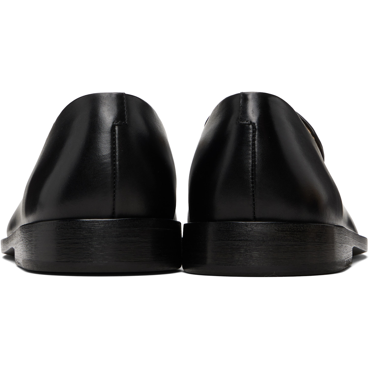  Marsèll Black Mocasso Leather Loafers 