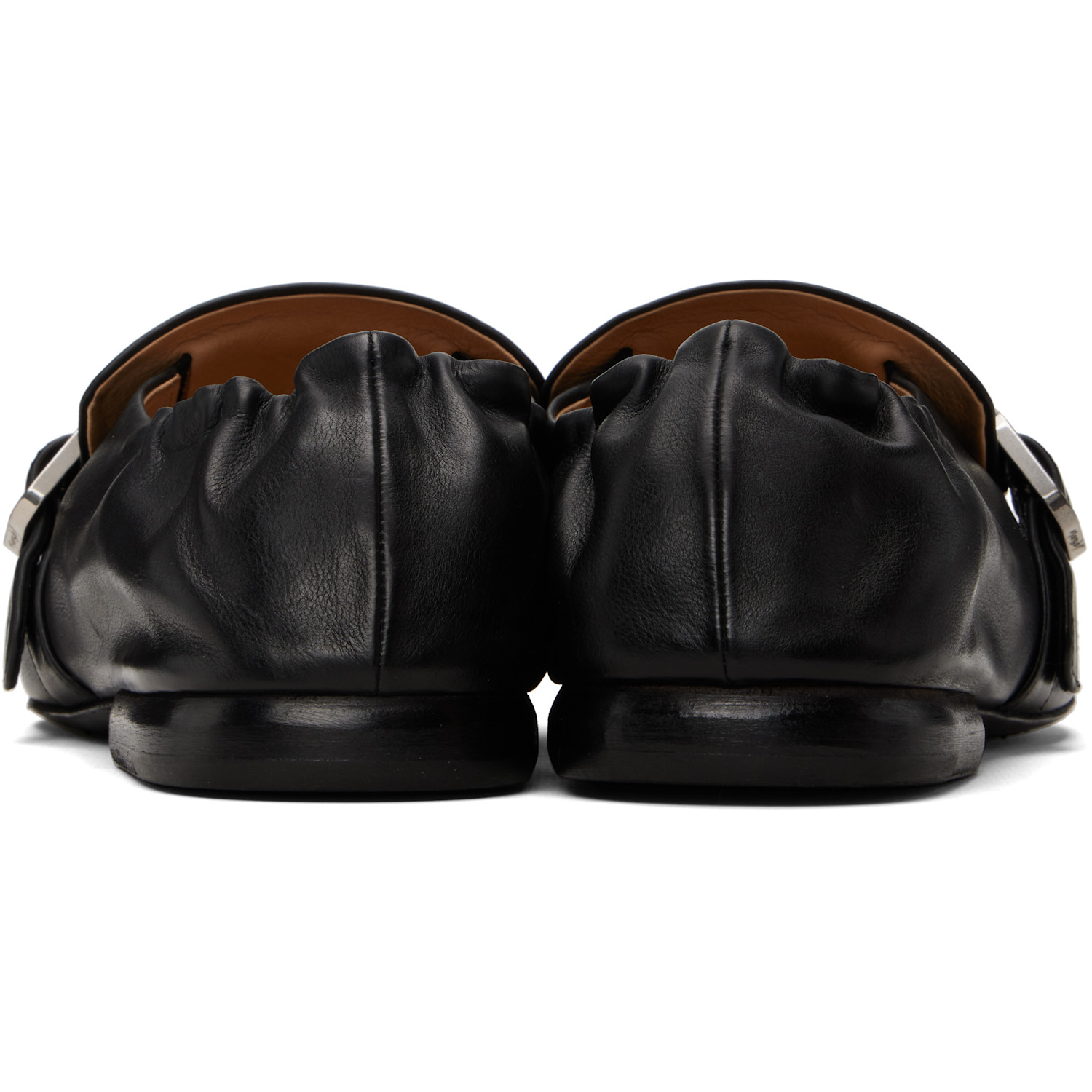  Marsèll Black Mandolo Leather Loafers 