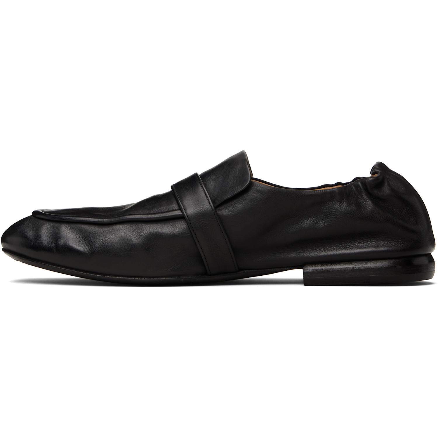  Marsèll Black Mandolo Leather Loafers 