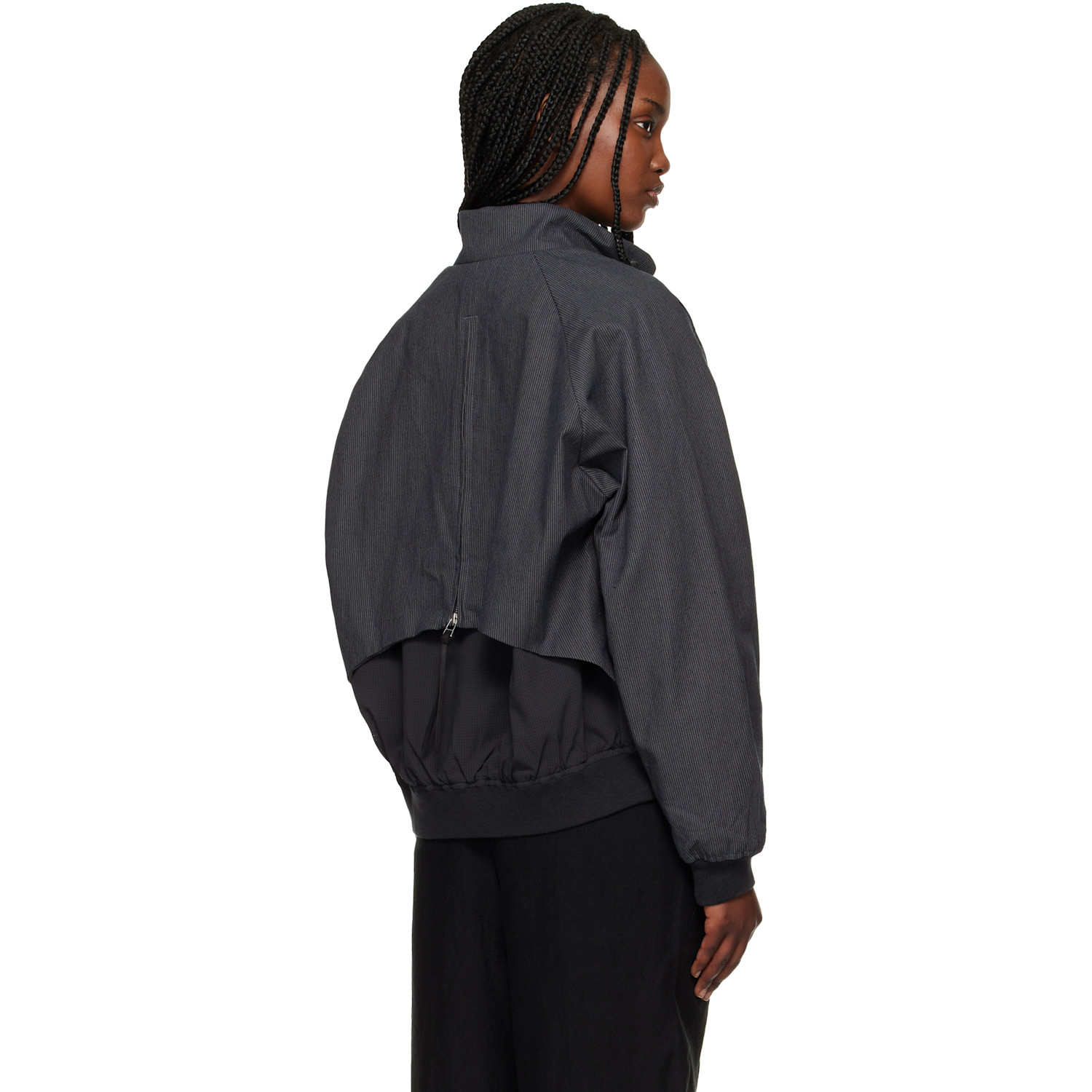  Post Archive Faction (paf) Gray Opening Bomber Jacket 
