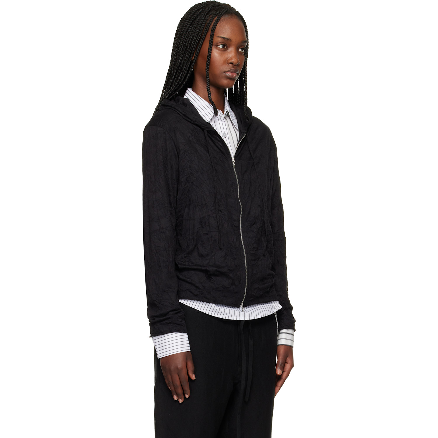  Post Archive Faction (paf) Black Zip Hoodie 