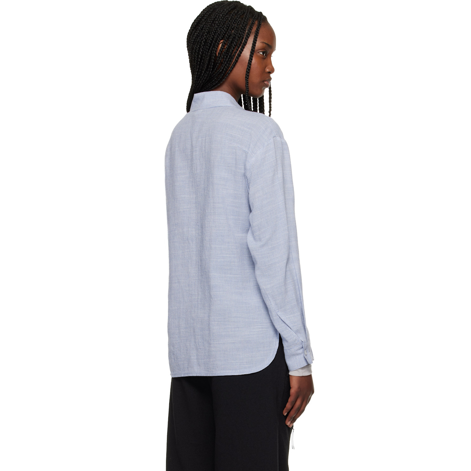  Post Archive Faction (paf) Blue Zip Shirt 