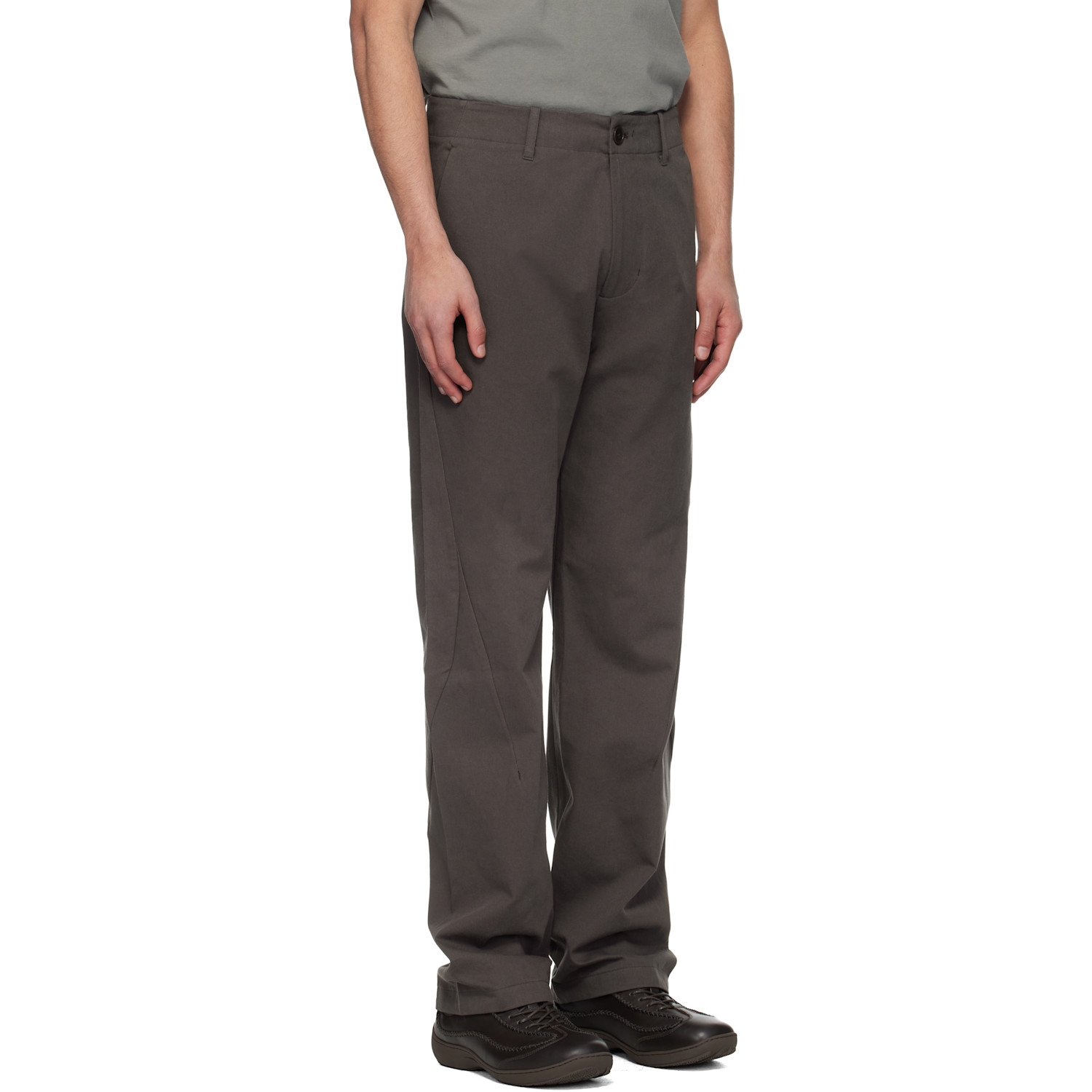  Post Archive Faction (paf) Brown Archive Stream Trousers 
