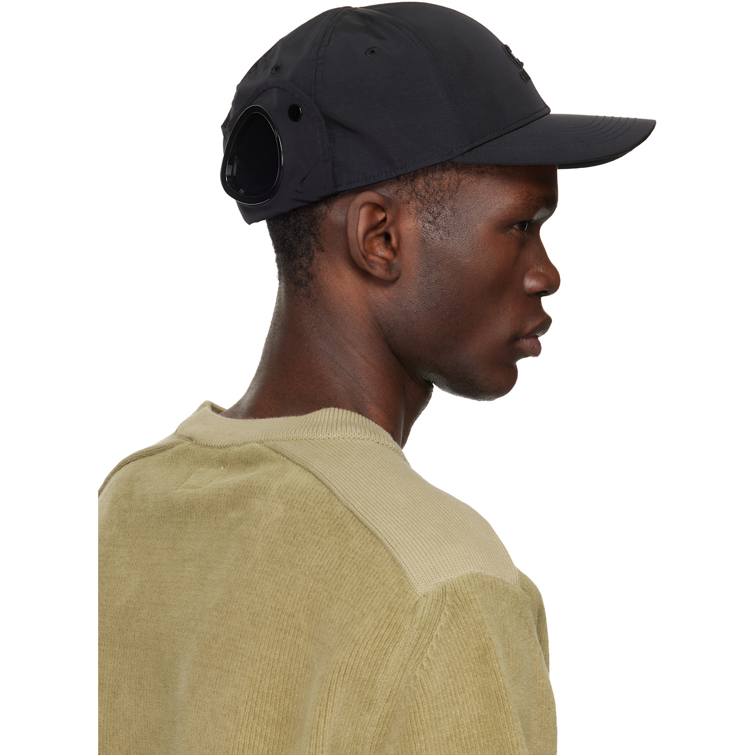  C.p. Company Black Chrome-r Goggle Cap 
