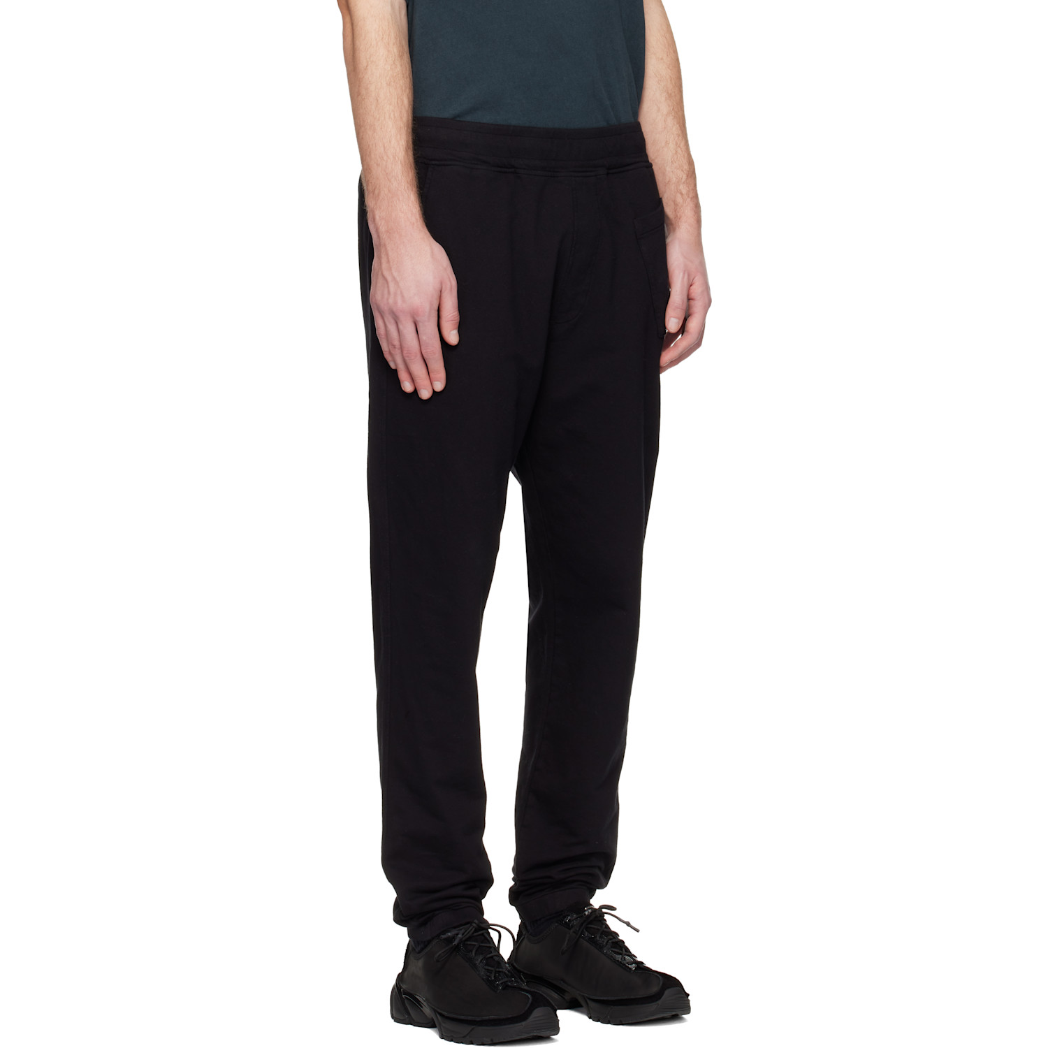  C.p. Company Black Light Fleece Lens Sweatpants 