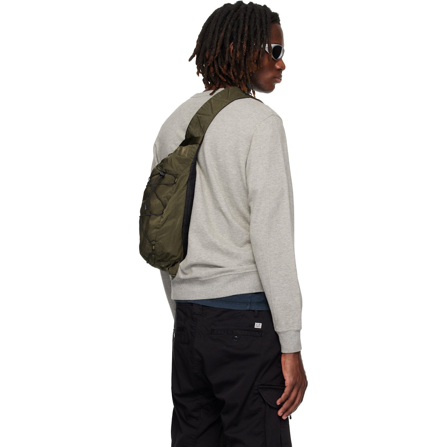  C.p. Company Gray Light Fleece Crewneck Sweatshirt 