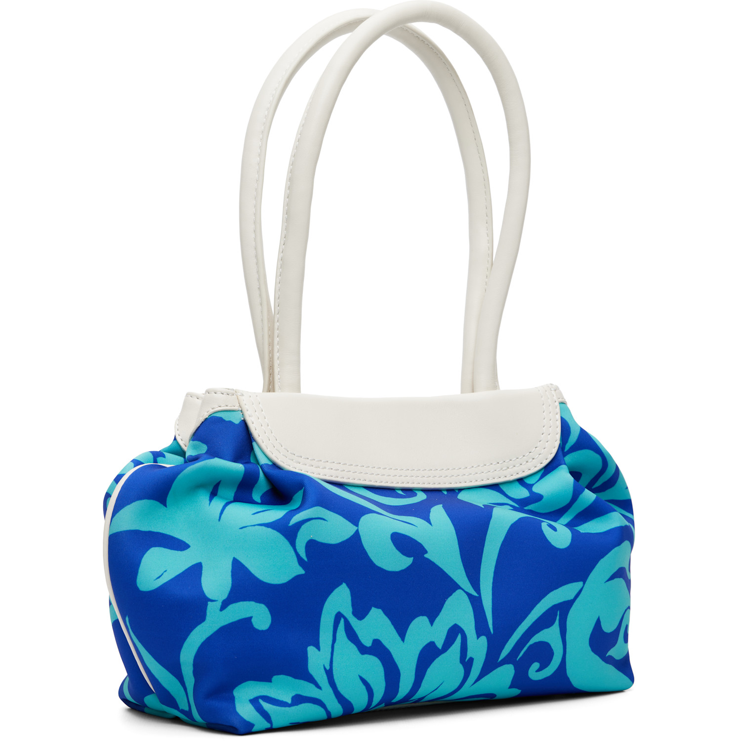  Dries Van Noten Blue & Off-white Scuba Small Bag 