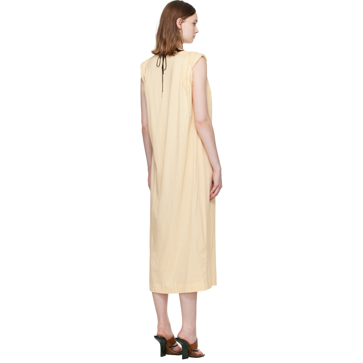  Dries Van Noten Beige Loose T-shirt Maxi Dress 