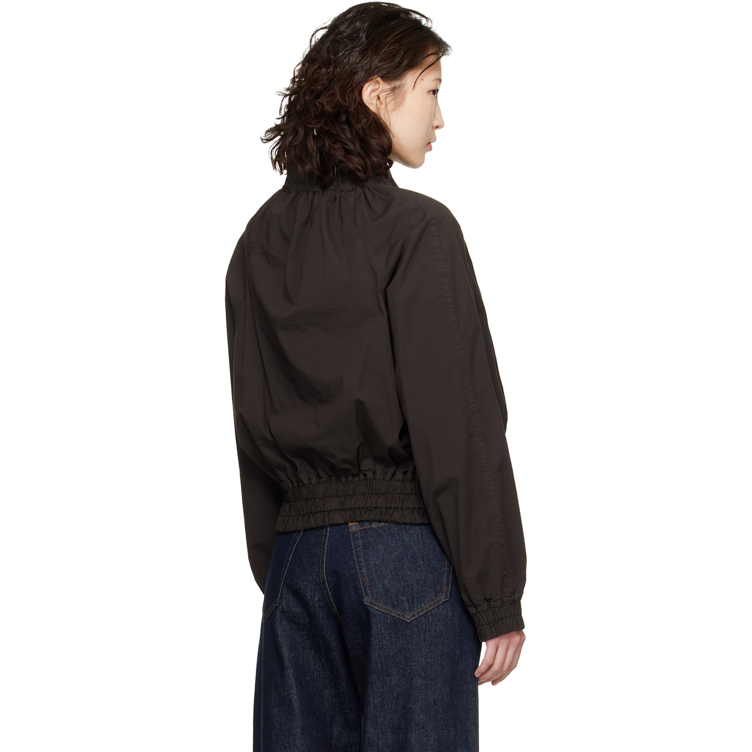  Dries Van Noten Brown Cocoon Bomber Jacket 