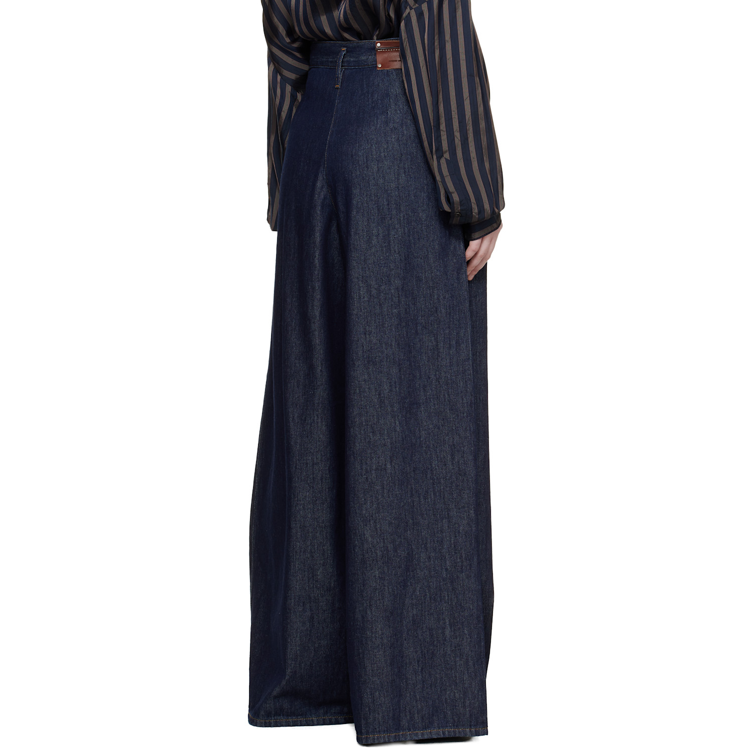  Dries Van Noten Indigo Wide Pleated Jeans 